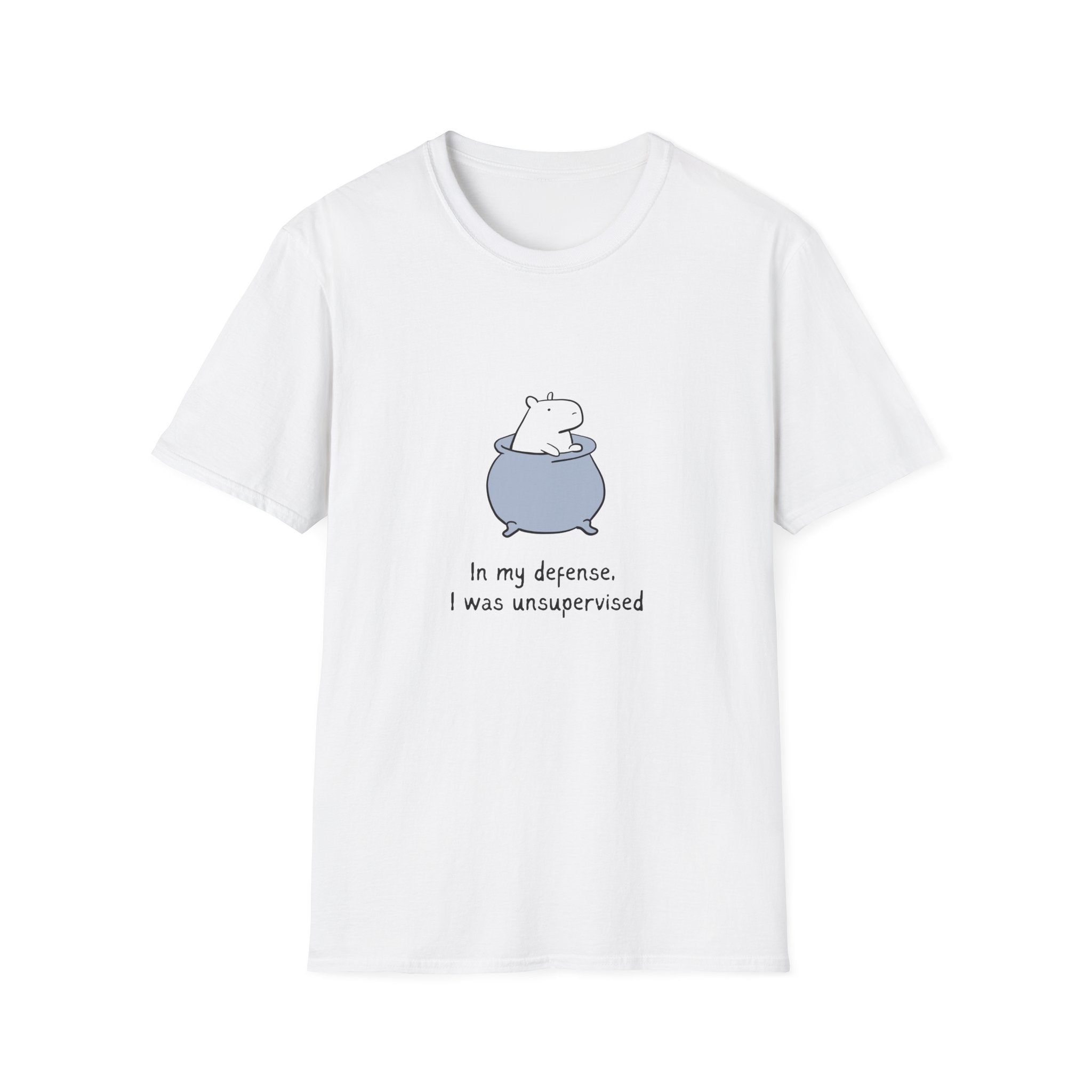 In My Defense I Was Unsupervised Capybara Softstyle Tee