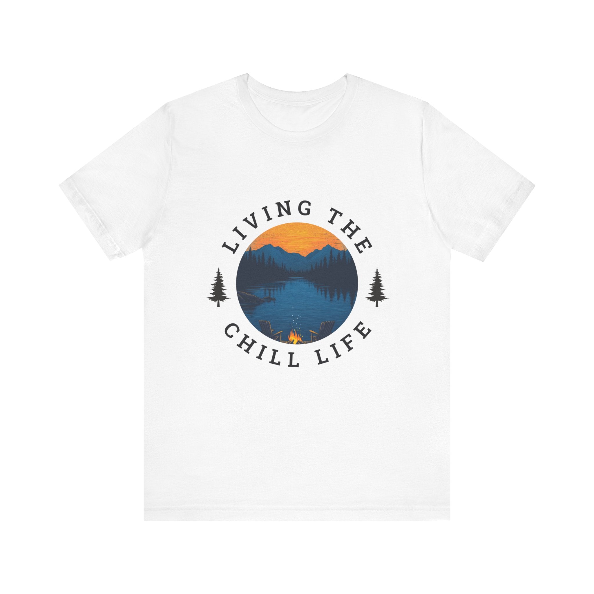 Living the Chill Life Mountainside - Unisex Jersey Tee