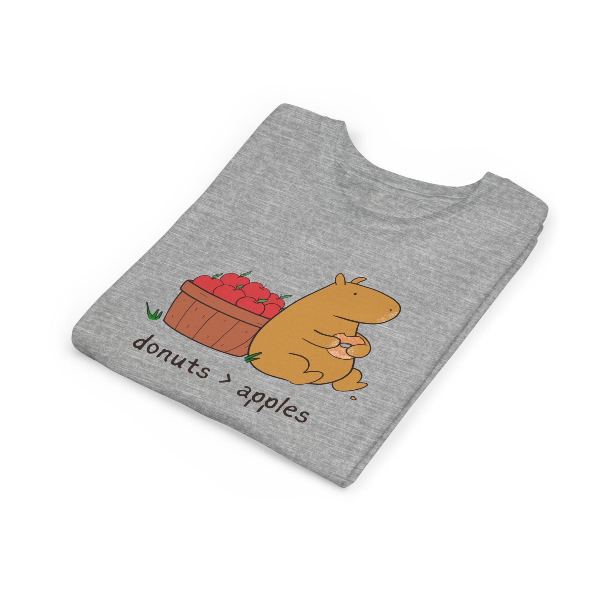 Donuts > Apples Capybara Cider Donut Youth Tee