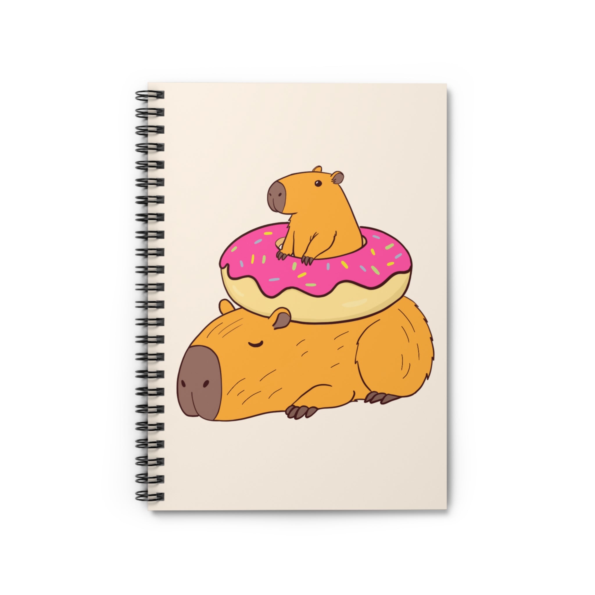Cute Capybara Notebook – Donut Capy Cozy Journal