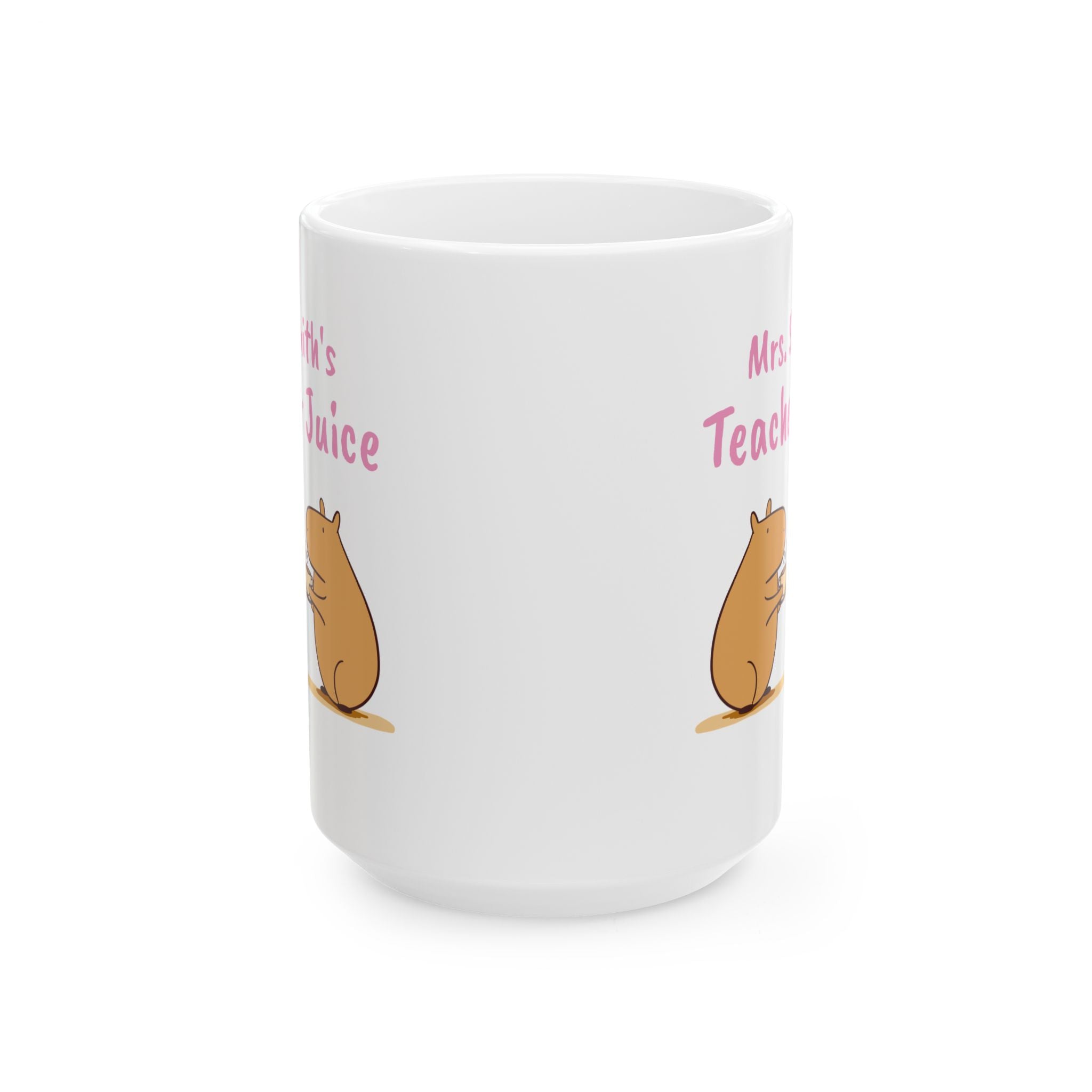 Personalized Teacher Juice Capybara Mug – Funny Gift