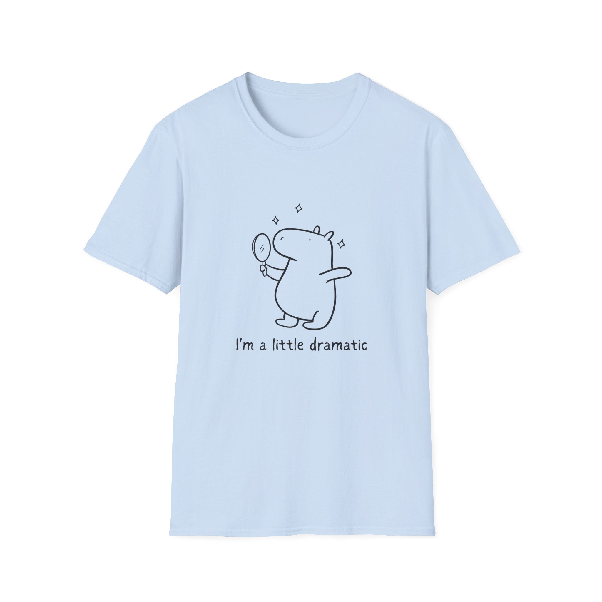 "I'm a Little Dramatic" Capybara Drama Lover Softstyle Tee