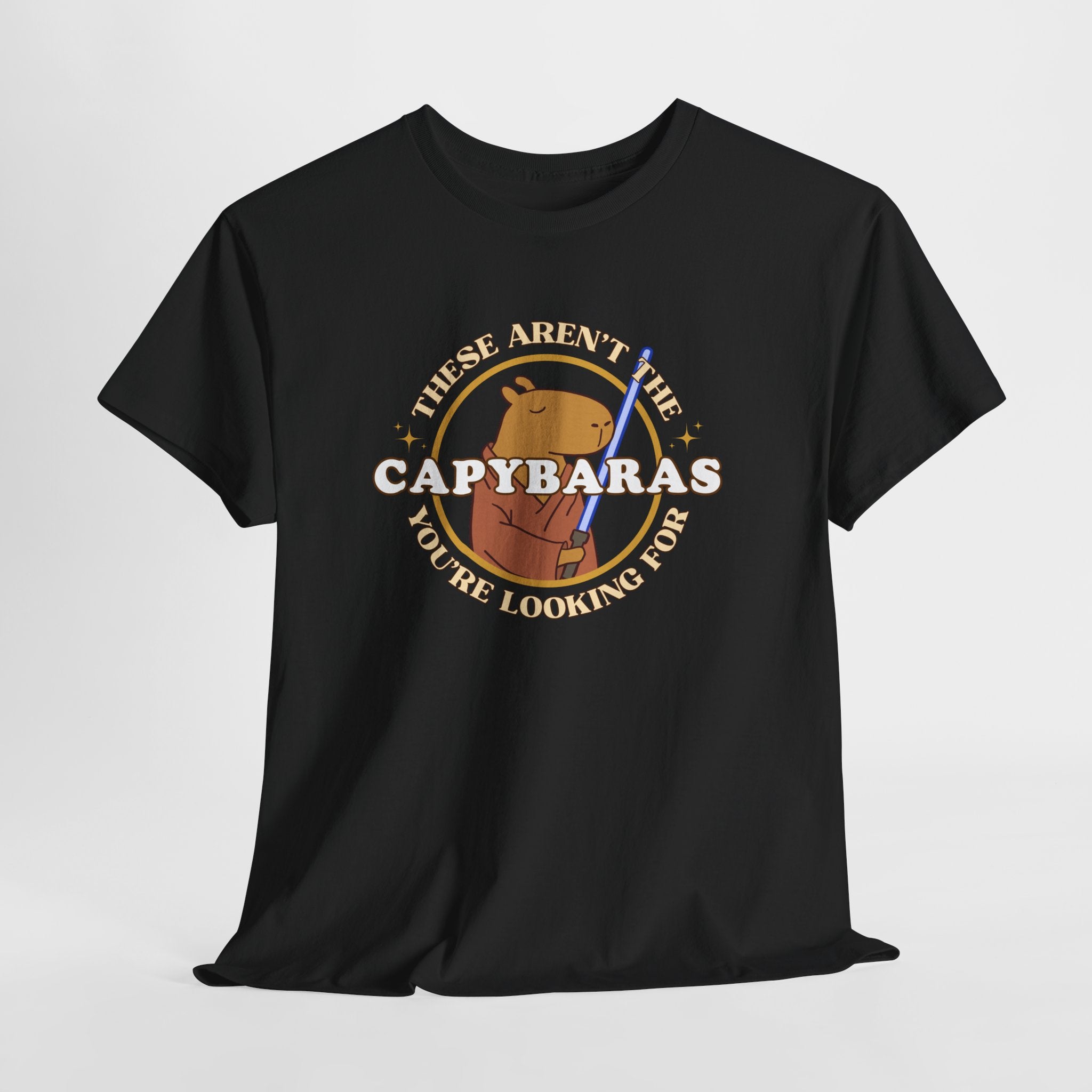 Capybara Star Wars Shirt – These Aren’t the Capybaras You’re Looking For – Obi-Wan Capybara – Funny Nerd Gift - Unisex Adult Tee