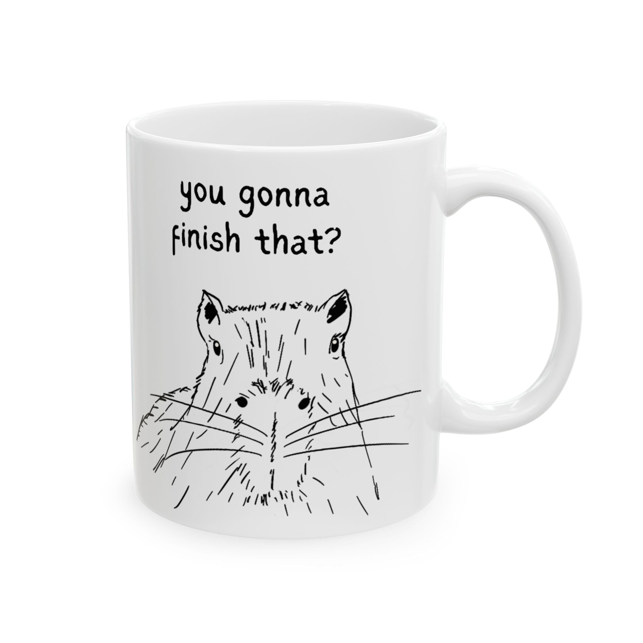 You Gonna Finish That? Funny Capybara Coffee Mug