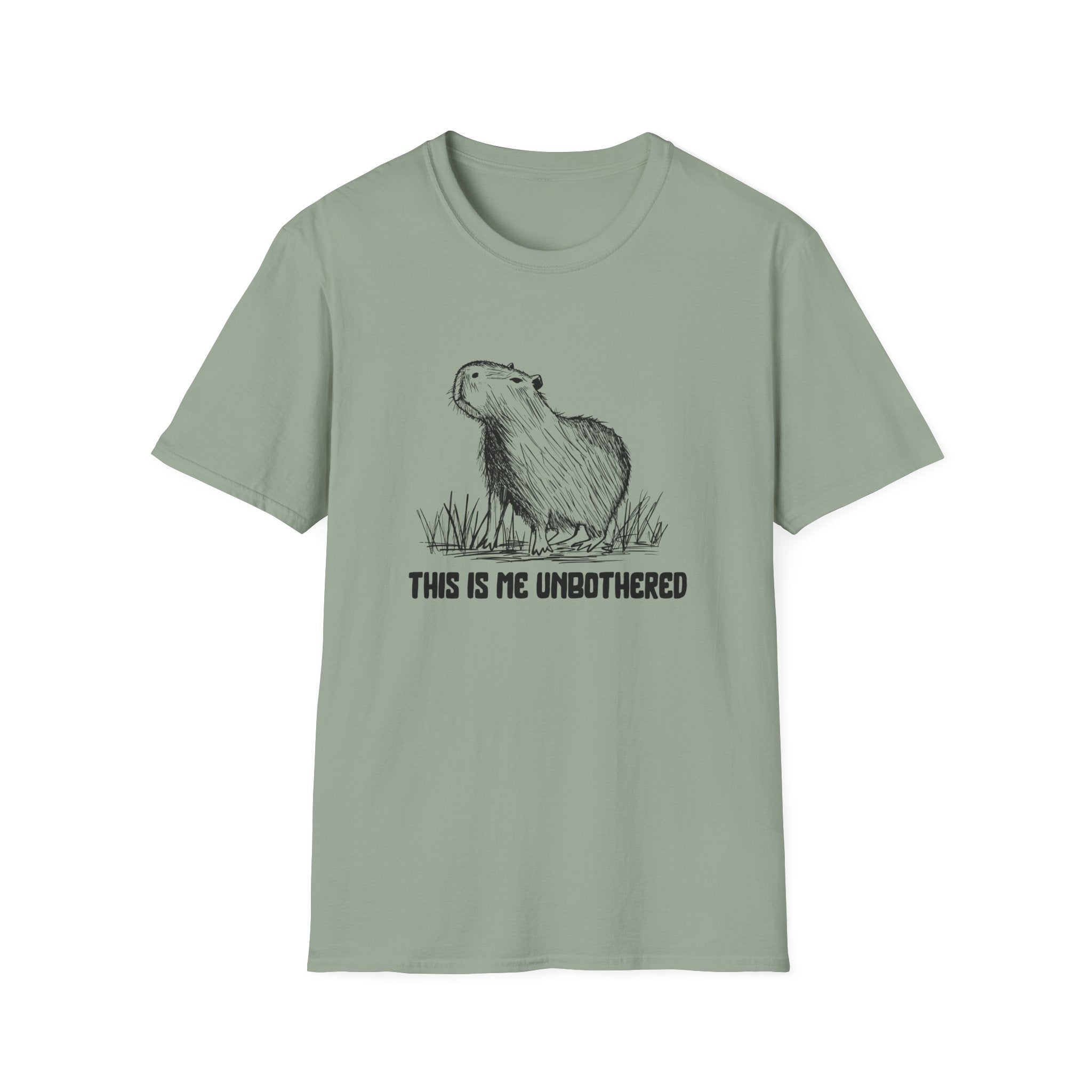 This Is Me Unbothered Shirt – Funny Capybara Softstyle Tee