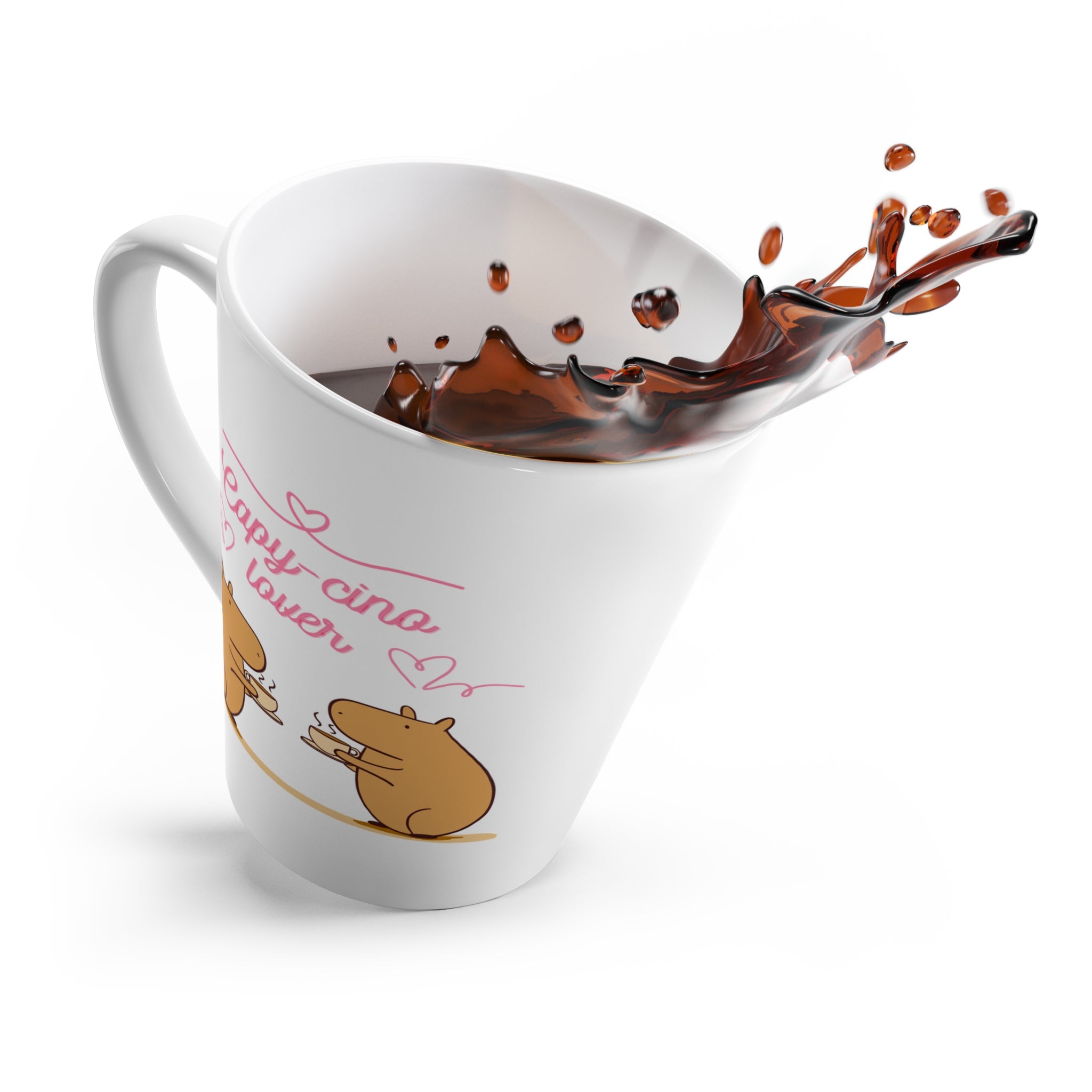 Capybara Latte Mug – “Capy-cino Lover” Cute Coffee Mug