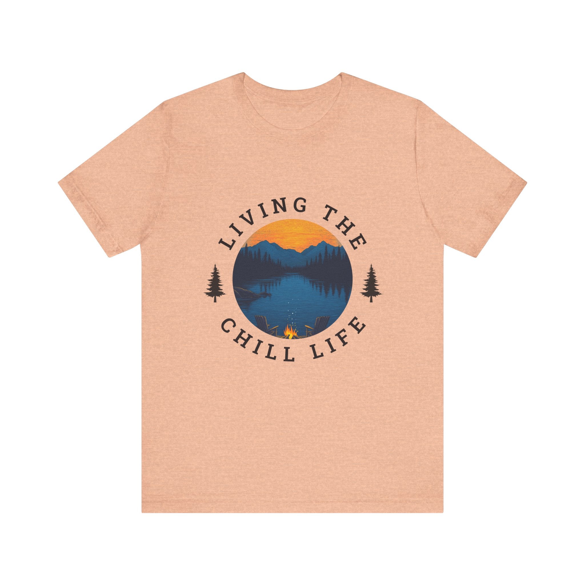 Living the Chill Life Mountainside - Unisex Jersey Tee