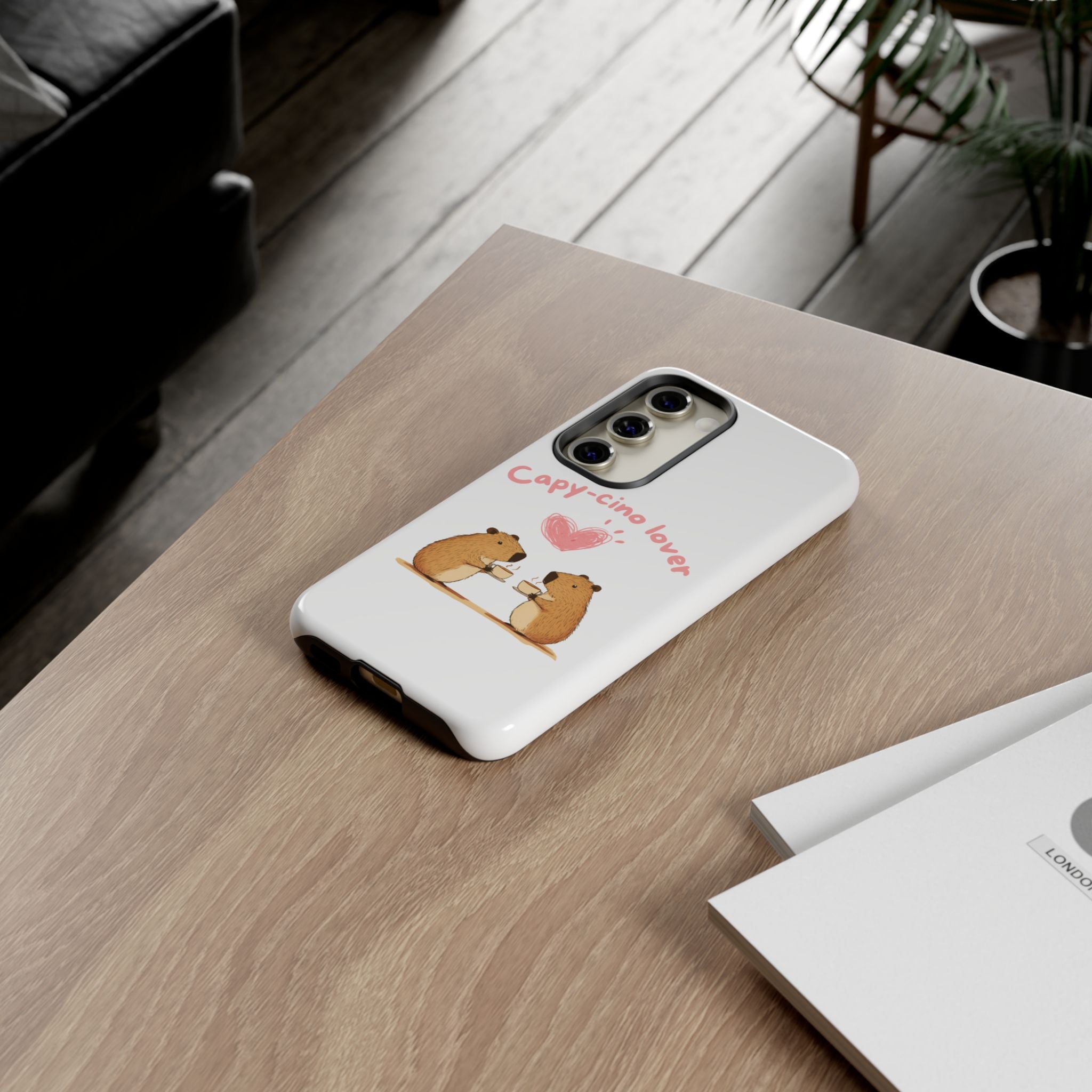 Cute Capybara Phone Case (Capy-cino Lover Series)