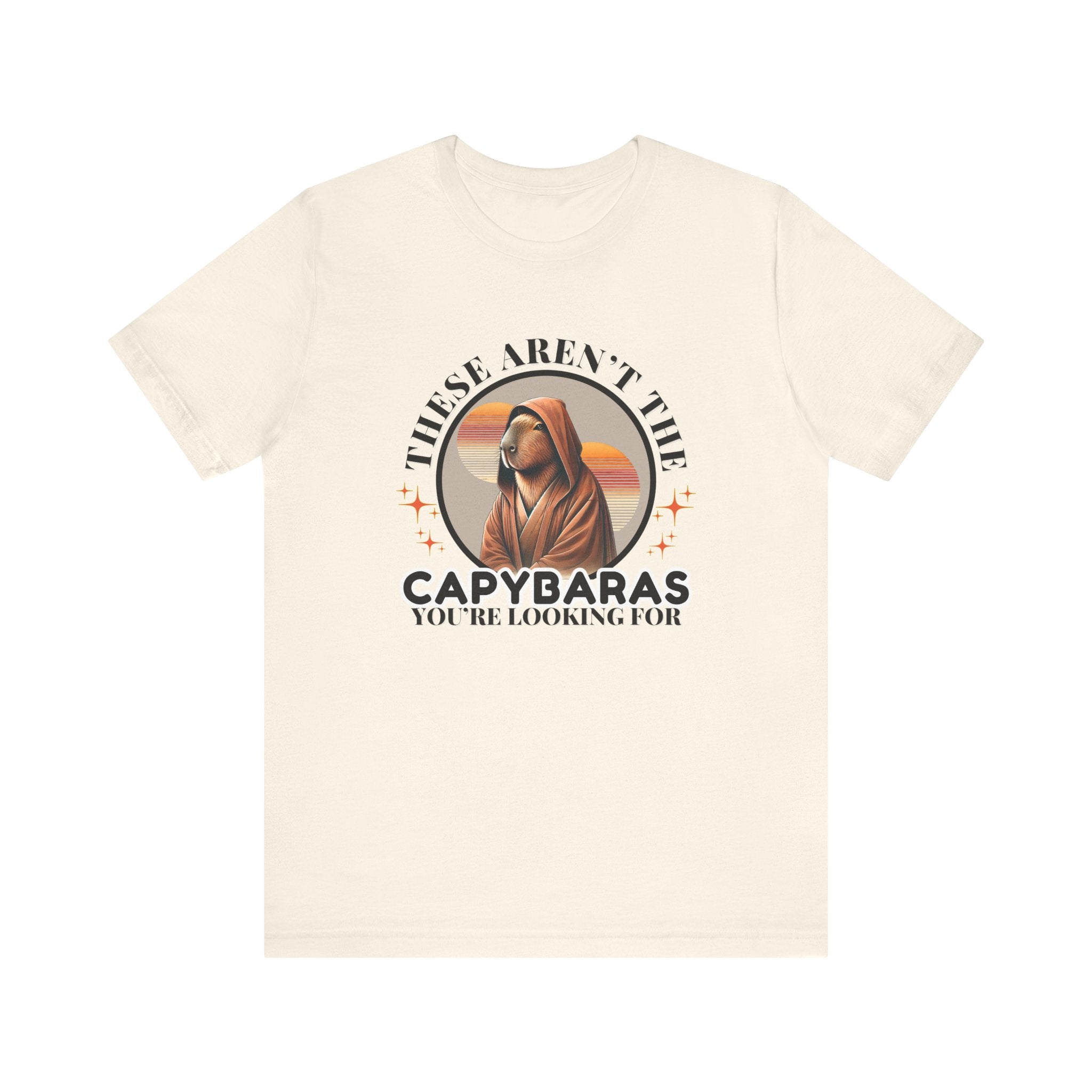 “These Aren’t the Capybaras You’re Looking For” Badge Style  – Funny Star Wars Unisex Jersey Tee