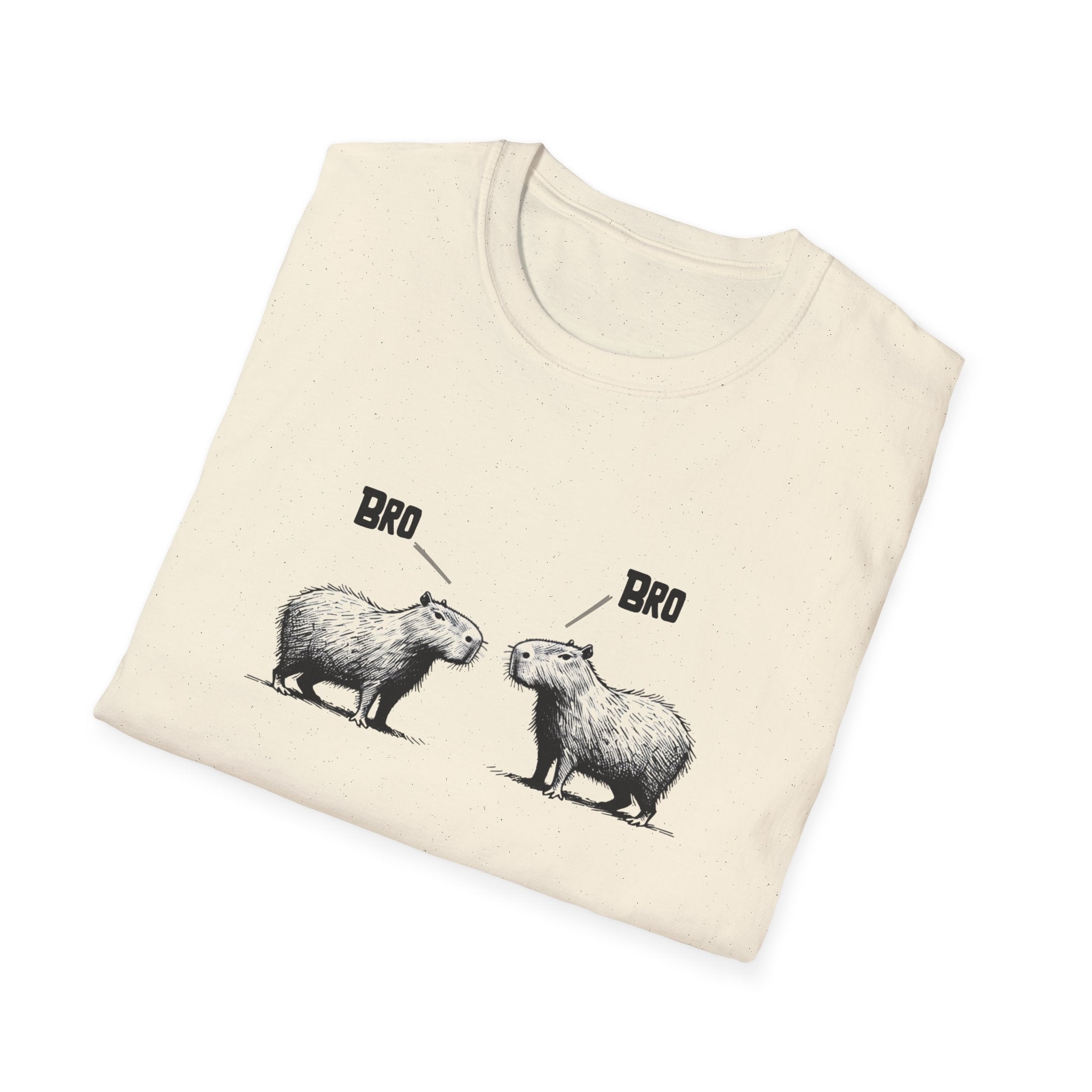 Funny Capybara Bro T-Shirt, Animal Lover Gift, Cute Humor Tee, Unisex Casual Wear, Fun Birthday Present, Quirky Graphic Shirt