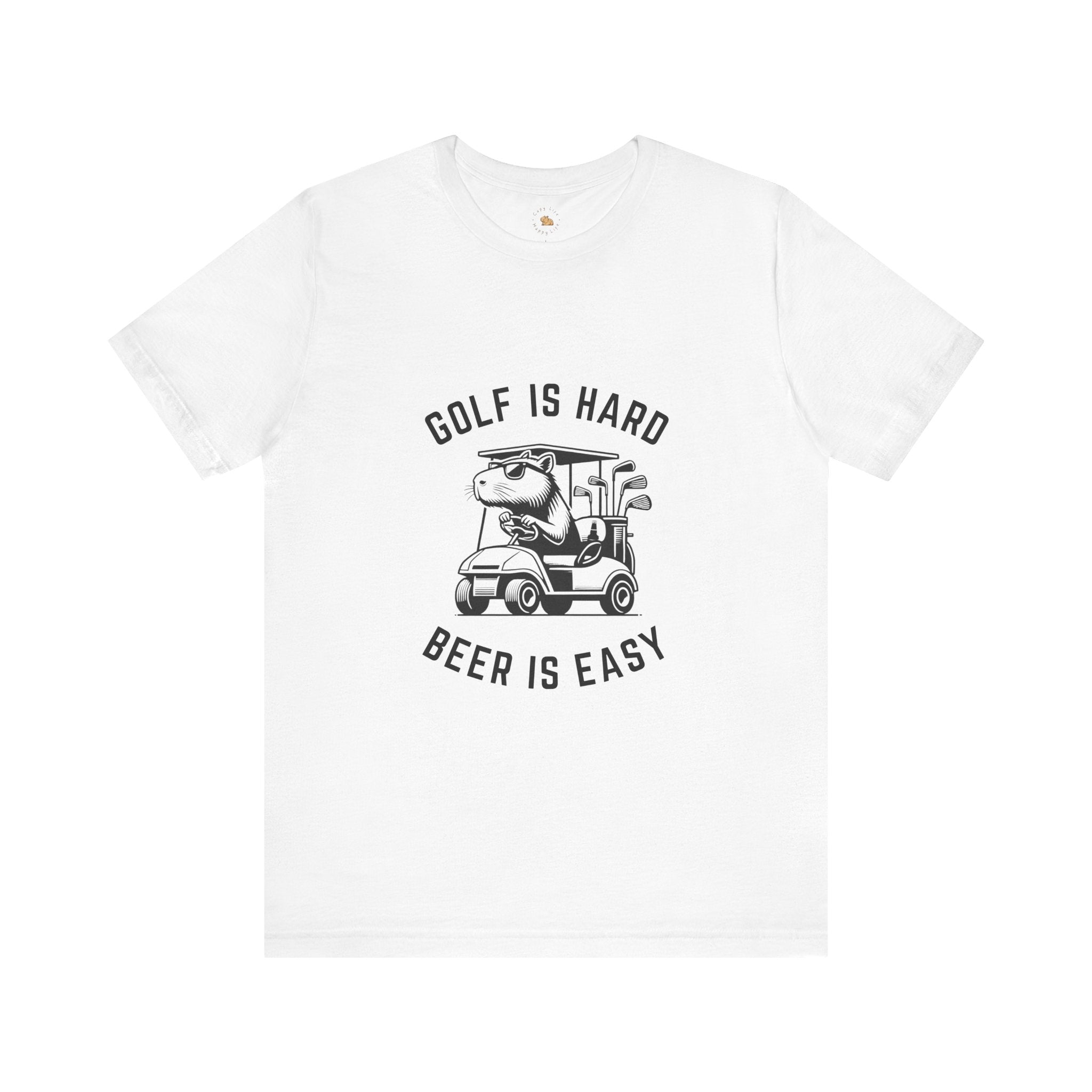 Golf is Hard, Beer is Easy - Unisex Jersey Tee