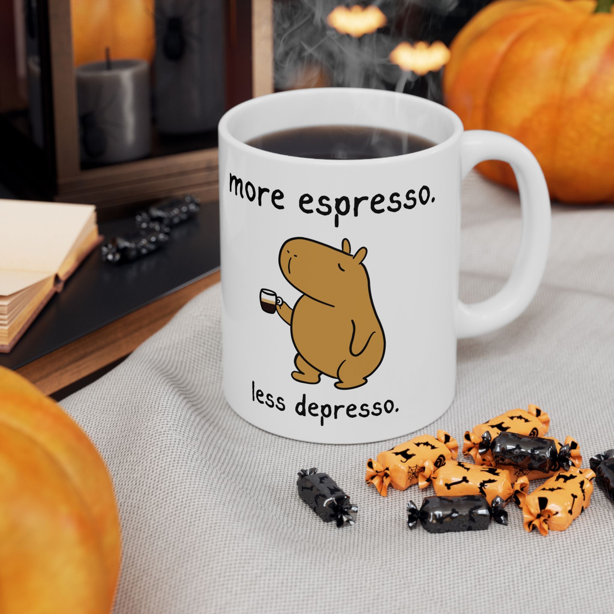 "More Espresso" Capybara Coffee Lover Coffee Mug