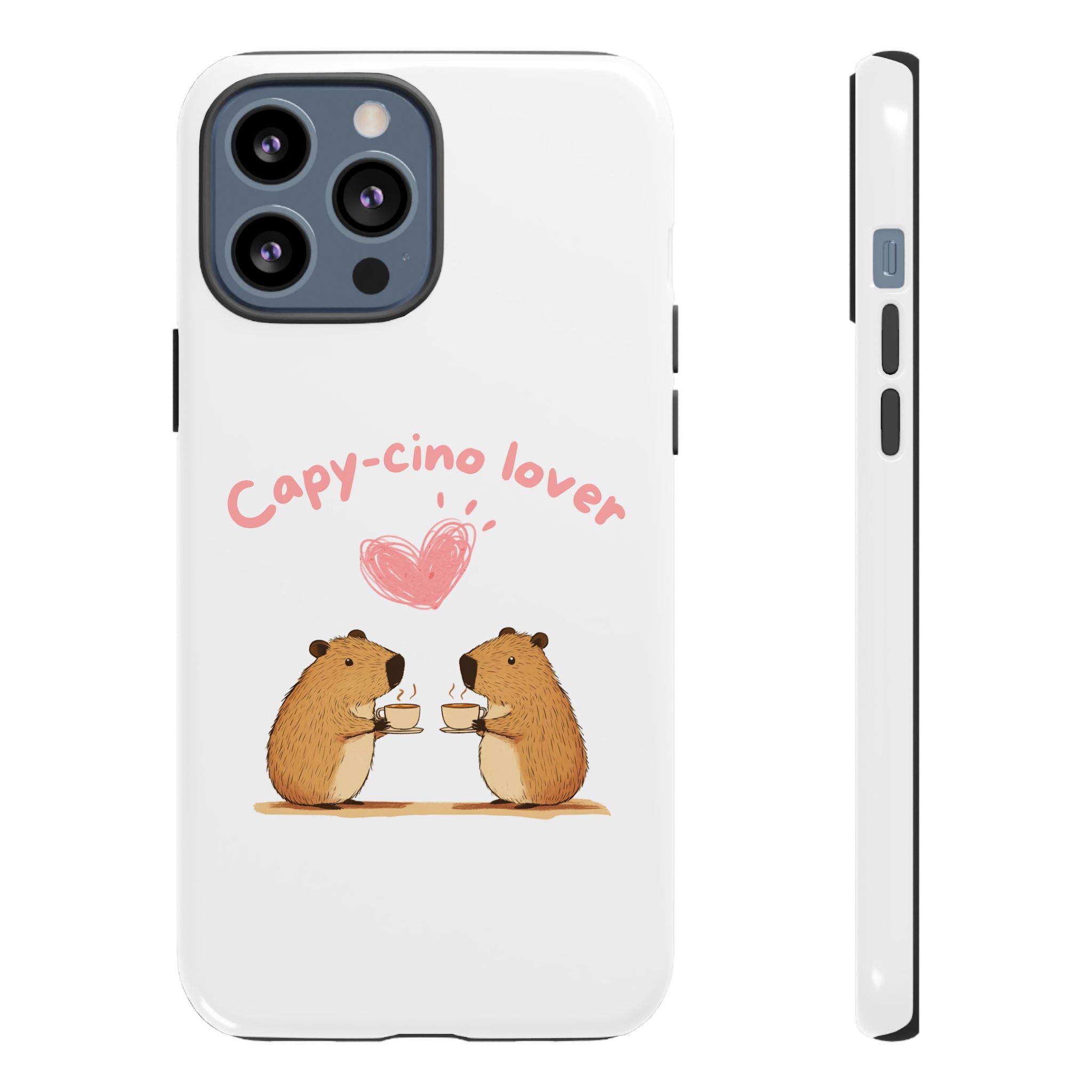 Cute Capybara Phone Case (Capy-cino Lover Series)