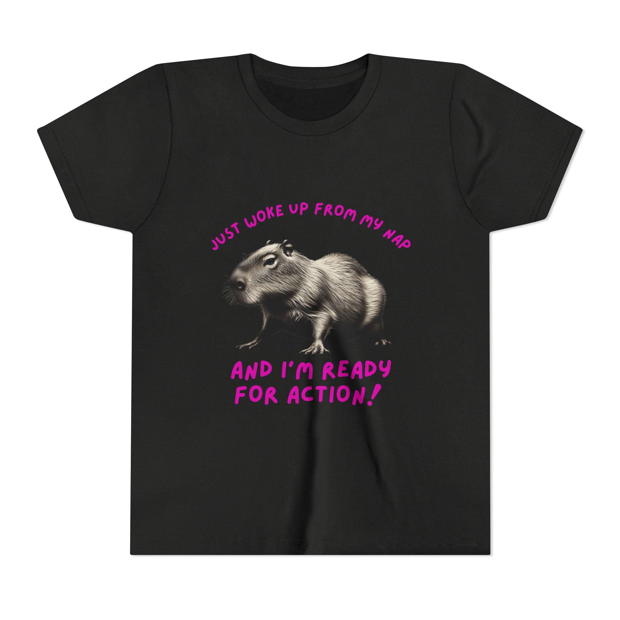 Just Woke Up From My Nap, Ready for Action! - Unisex Youth Tee