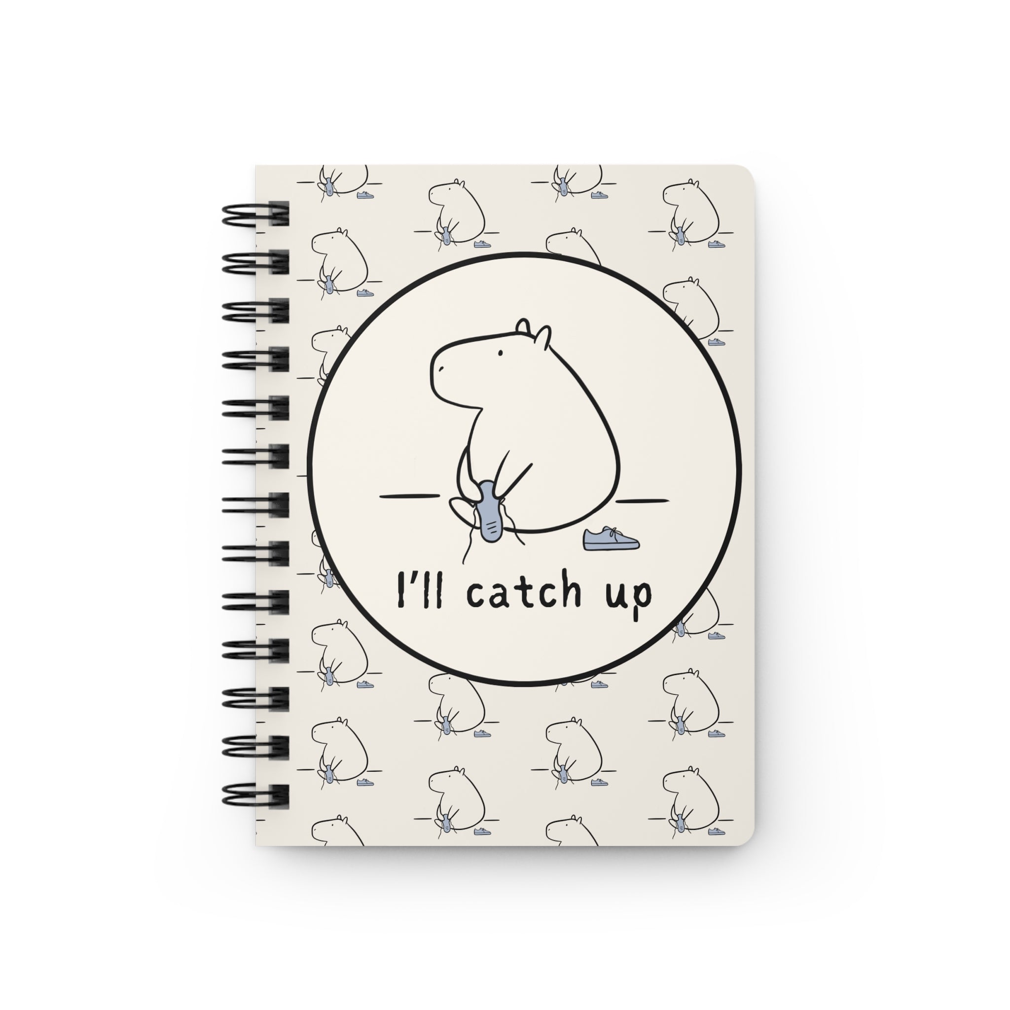 Funny Capybara Notebook – “I’ll Catch Up” Journal