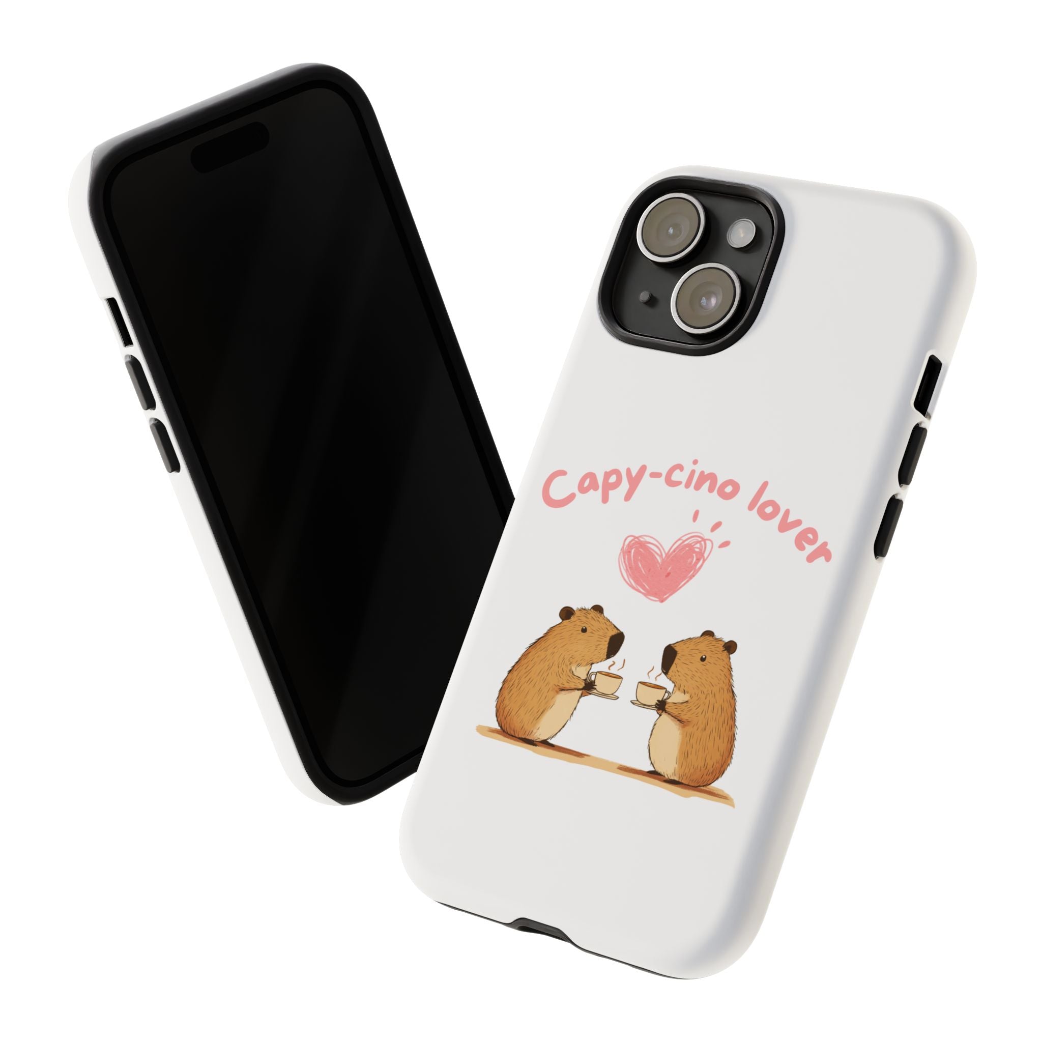Cute Capybara Phone Case (Capy-cino Lover Series)