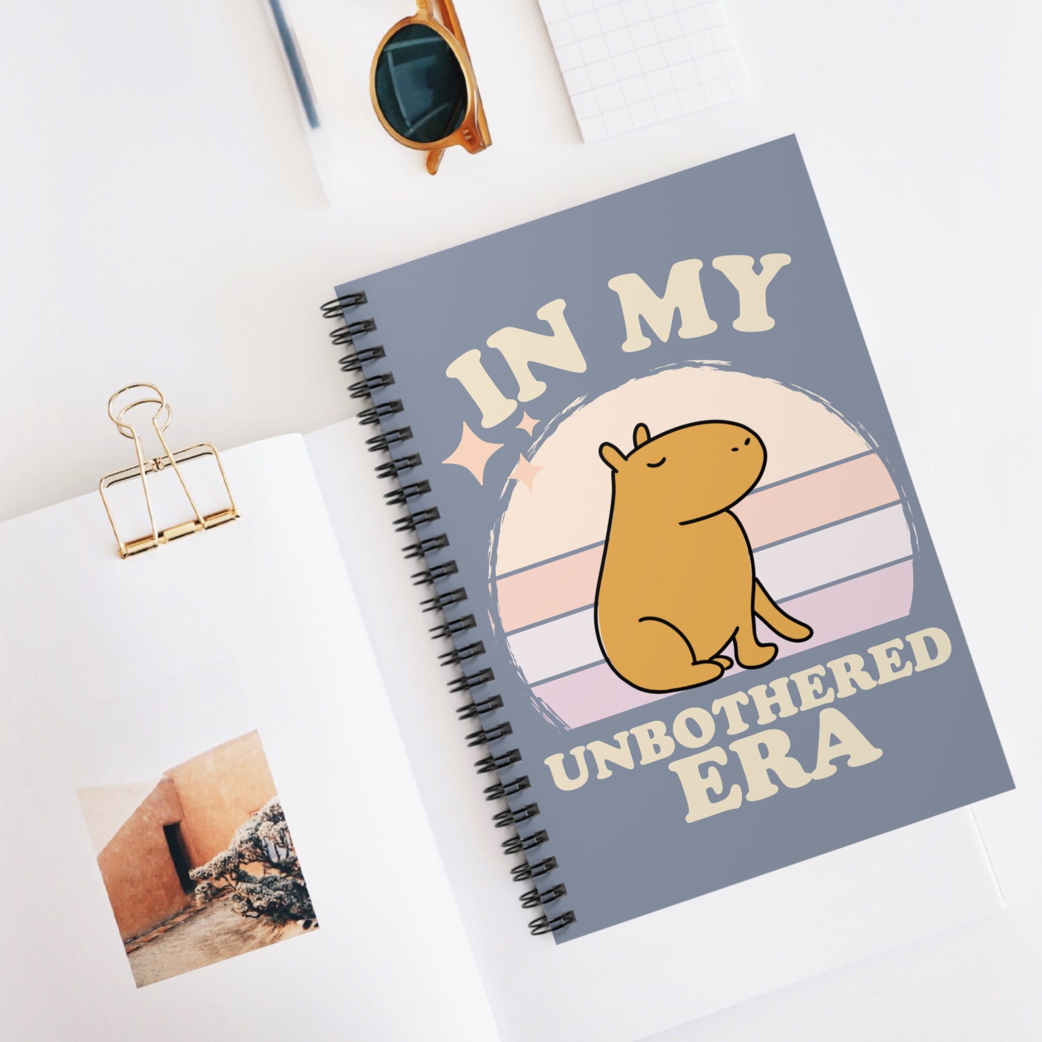 Capybara Notebook – In My Unbothered Era Journal