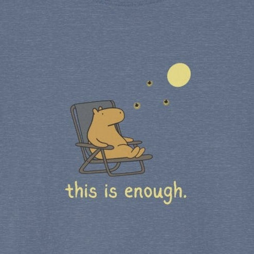 “This Is Enough” Capybara Moonlight Softstyle Tee