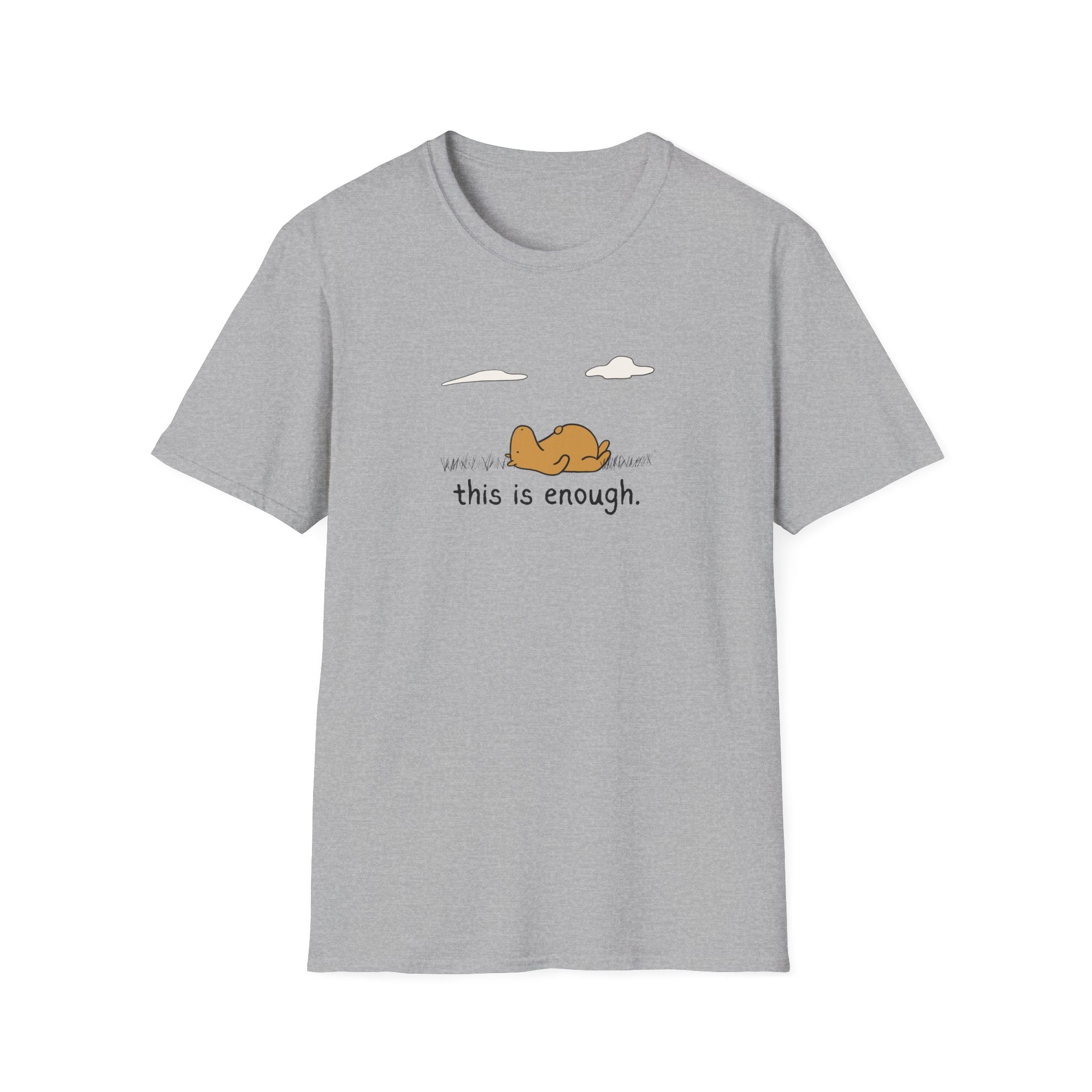 “This Is Enough” Capybara Touch Grass Softstyle Tee