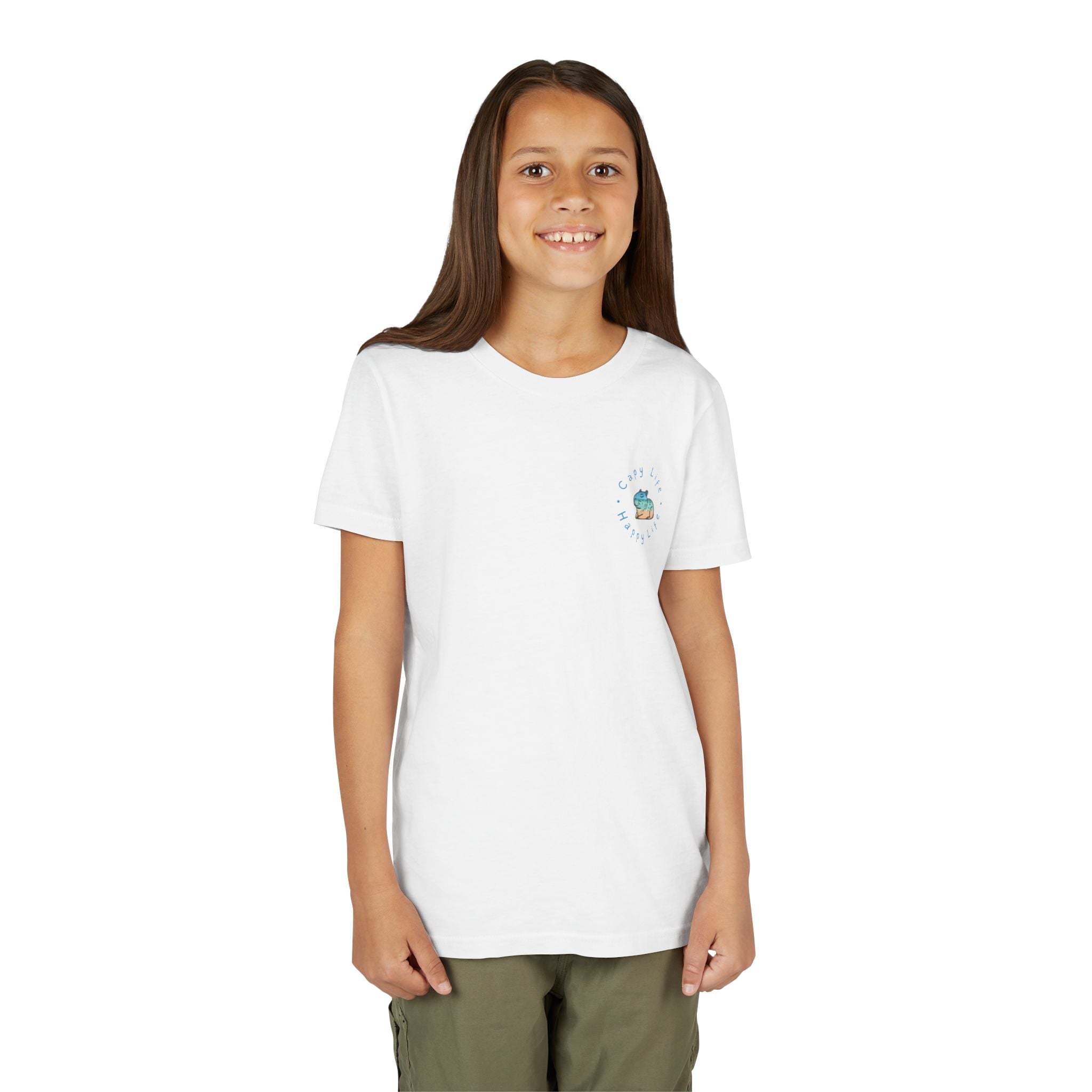 Capybara Beach Scene - Unisex Youth Tee