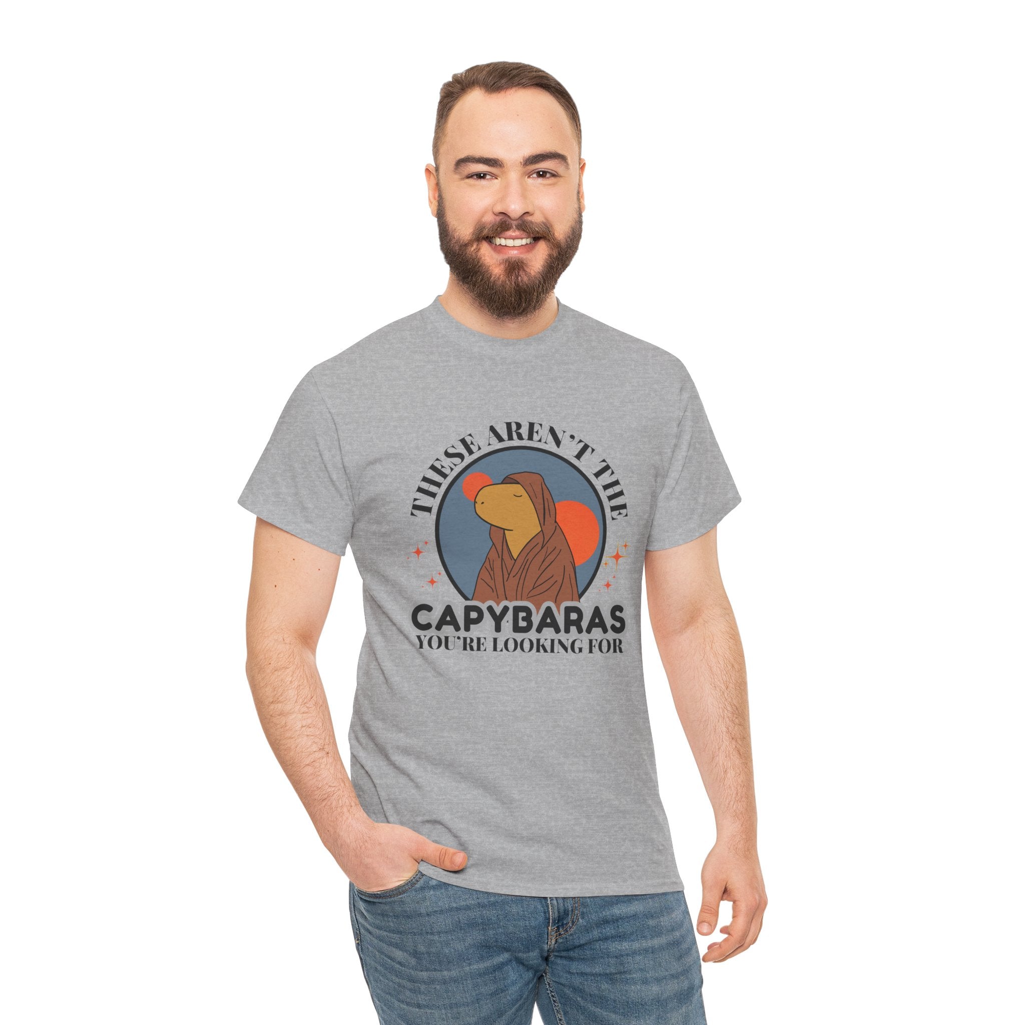 Funny Star Wars Capybara Shirt – These Aren’t the Capybaras You’re Looking For – Funny Nerd Gift - Unisex Adult Tee