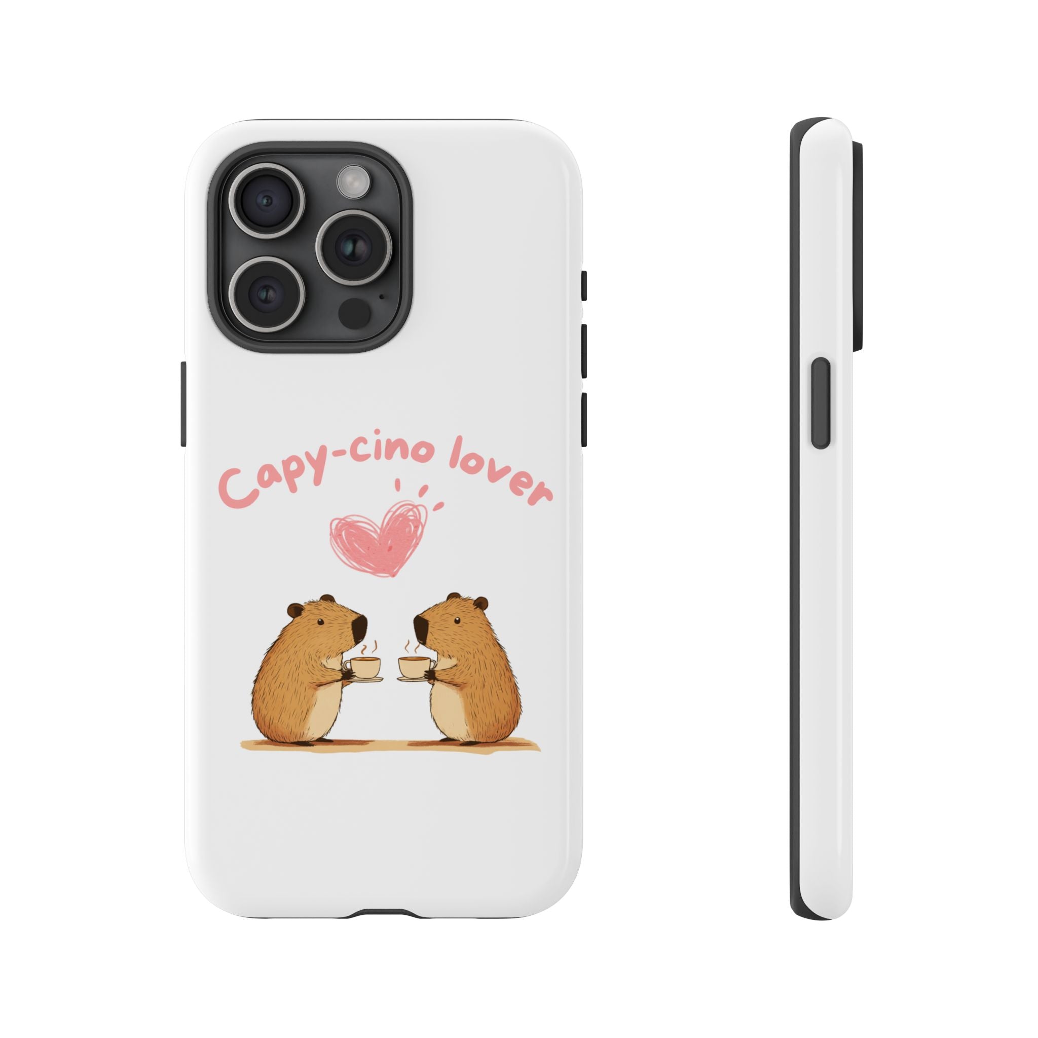 Cute Capybara Phone Case (Capy-cino Lover Series)