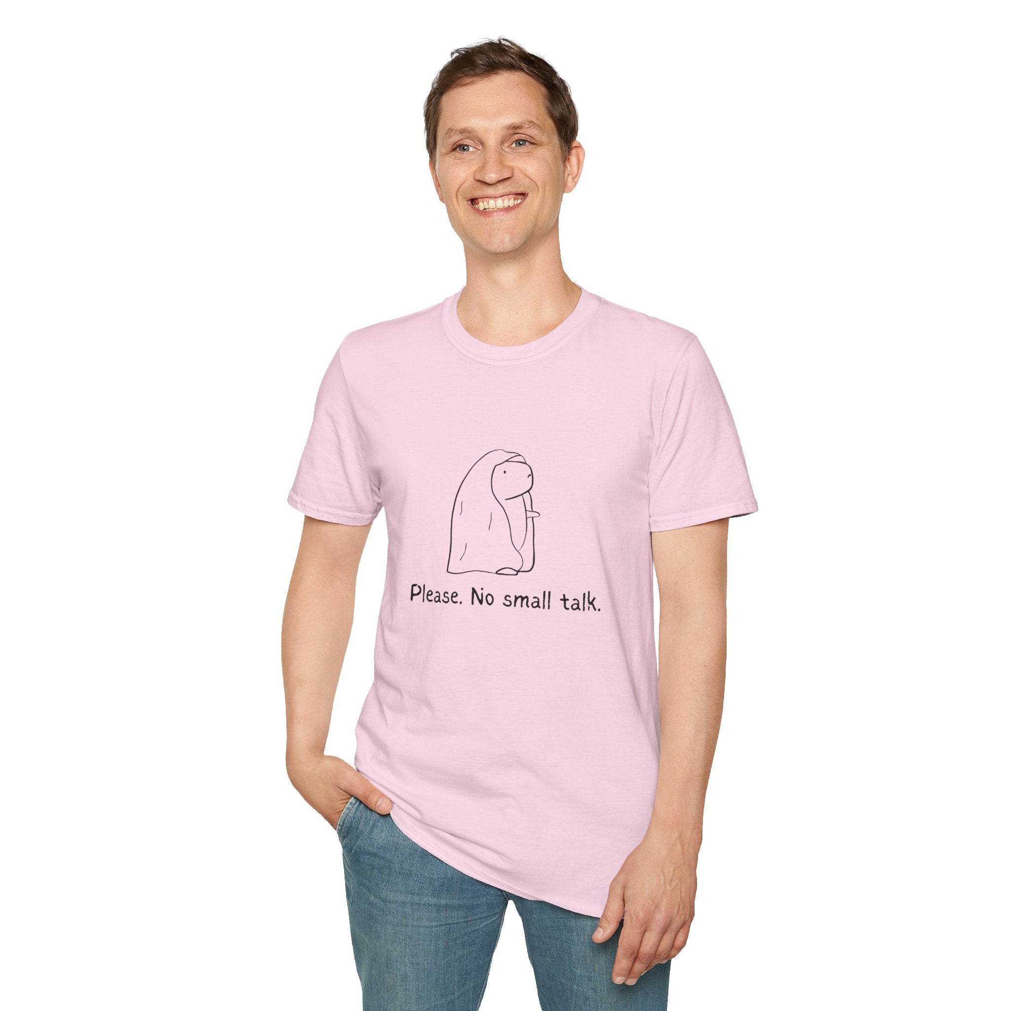 Funny Introvert Tee - "Please. No Small Talk." Capybara Shirt