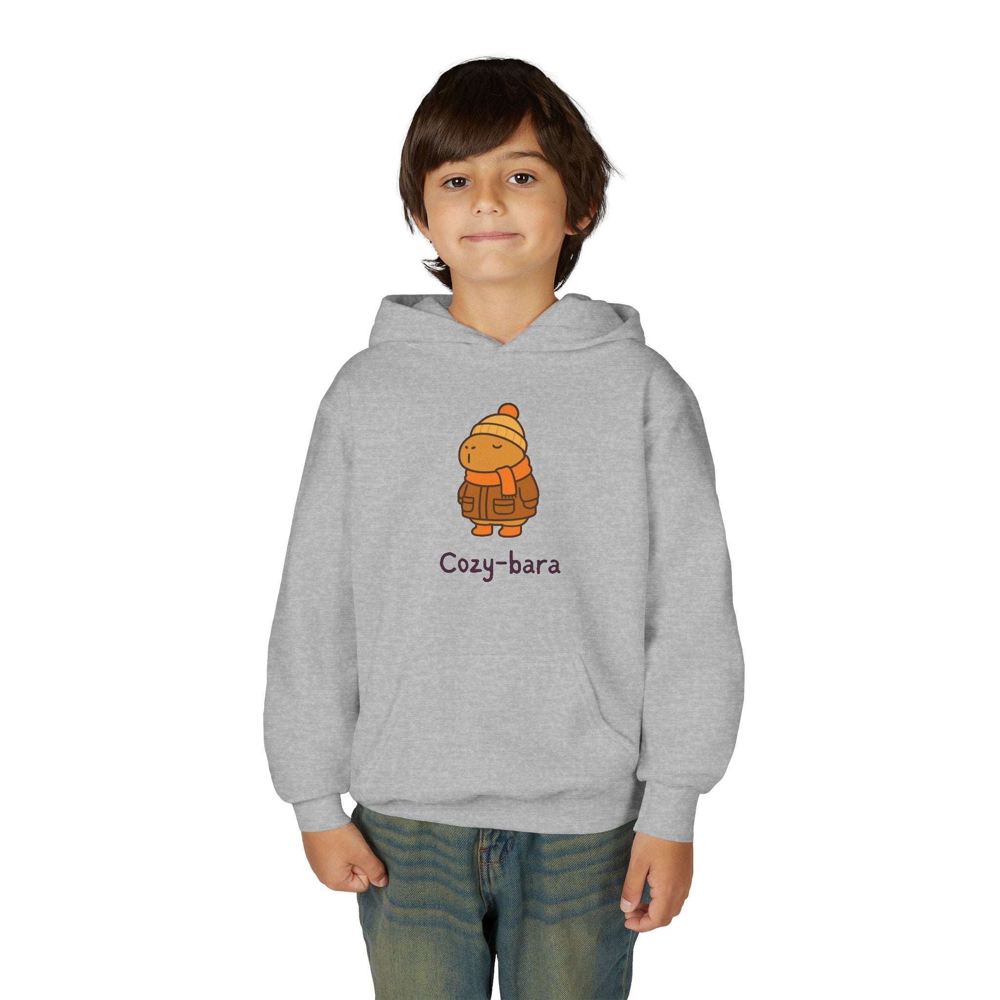 Cozy-bara Kids Hoodie — Cute Winter Capybara Hoodie for Children | Soft, Warm, Cozy Sweatshirt
