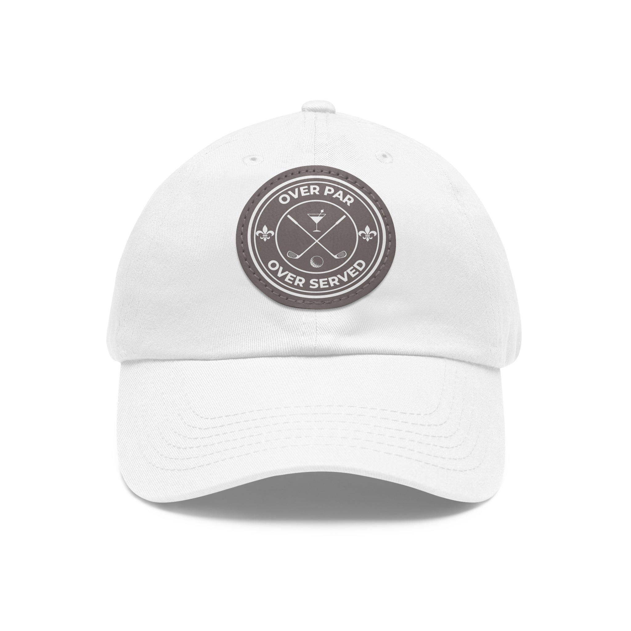 Over Par, Over Served with Leather Patch - Hat