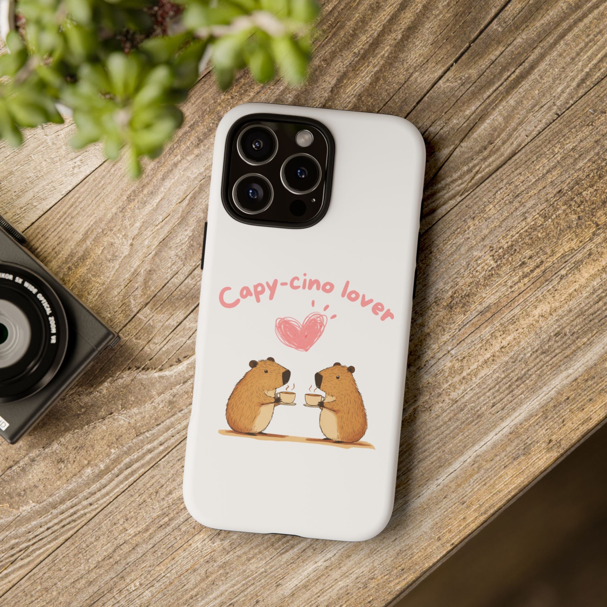 Cute Capybara Phone Case (Capy-cino Lover Series)