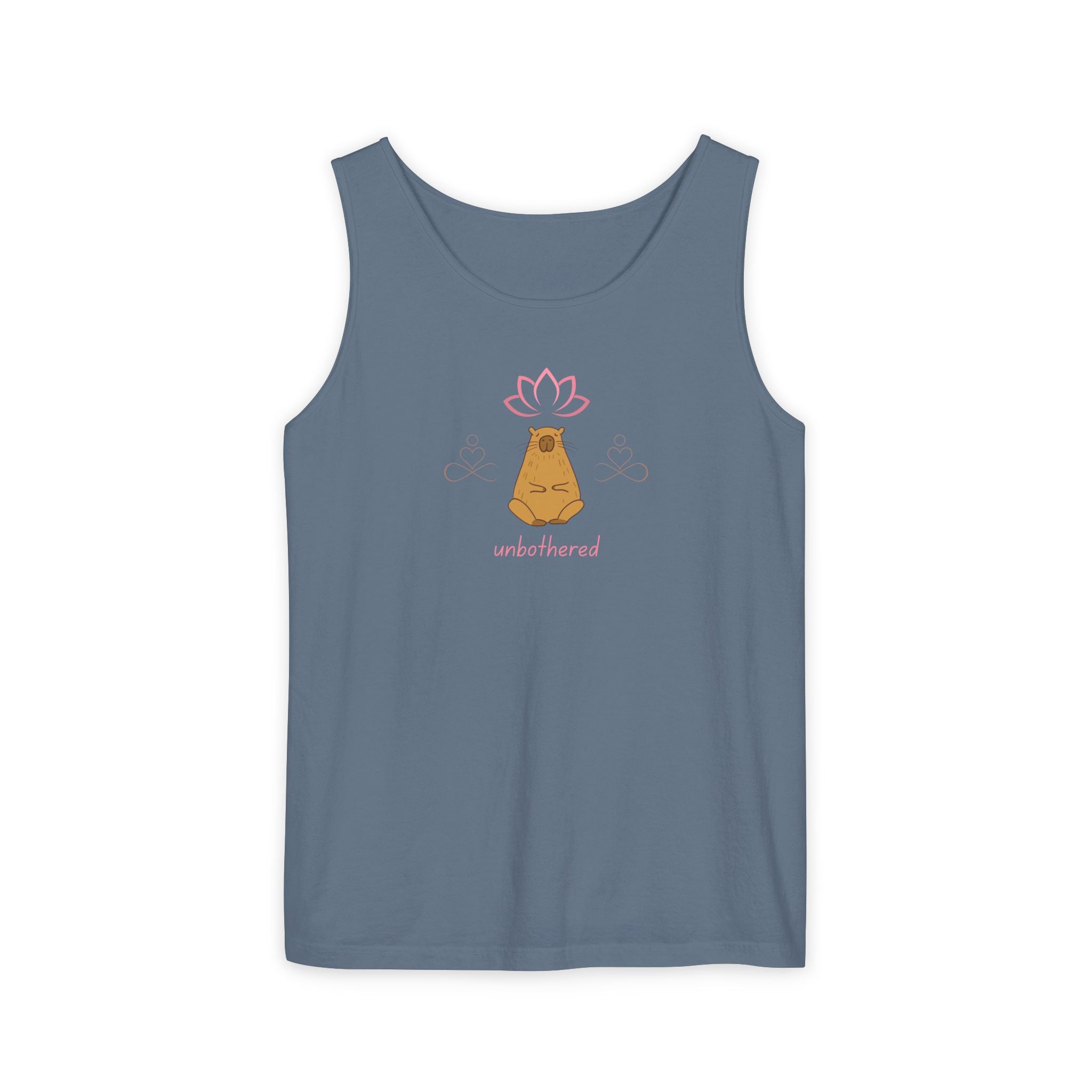 “Unbothered’” Meditative Capybara - Premium Comfort Colors Tank