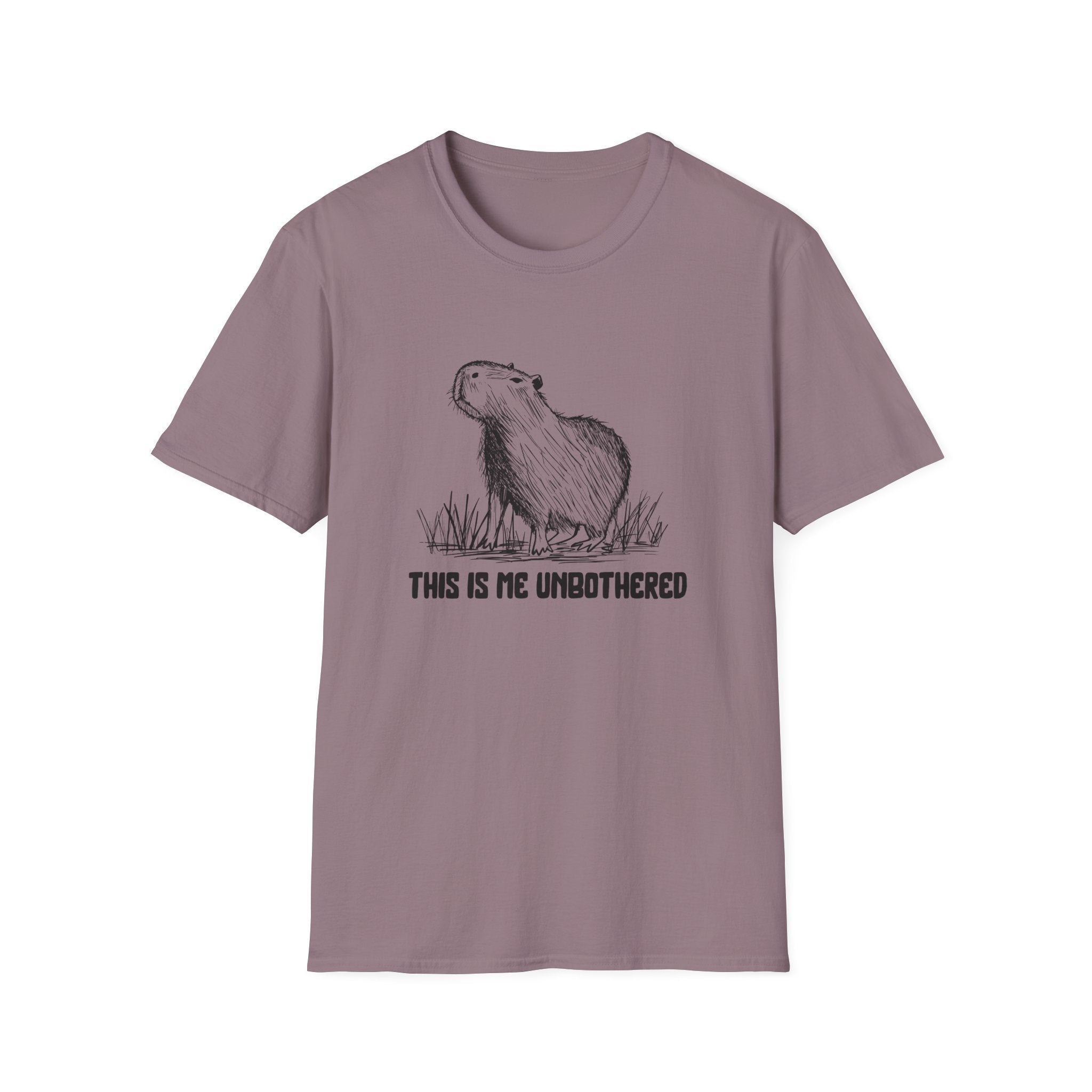 This Is Me Unbothered Shirt – Funny Capybara Softstyle Tee
