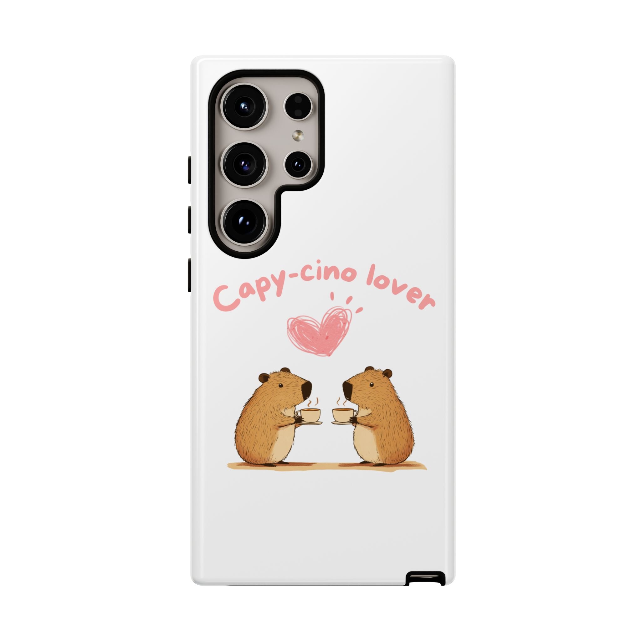 Cute Capybara Phone Case (Capy-cino Lover Series)