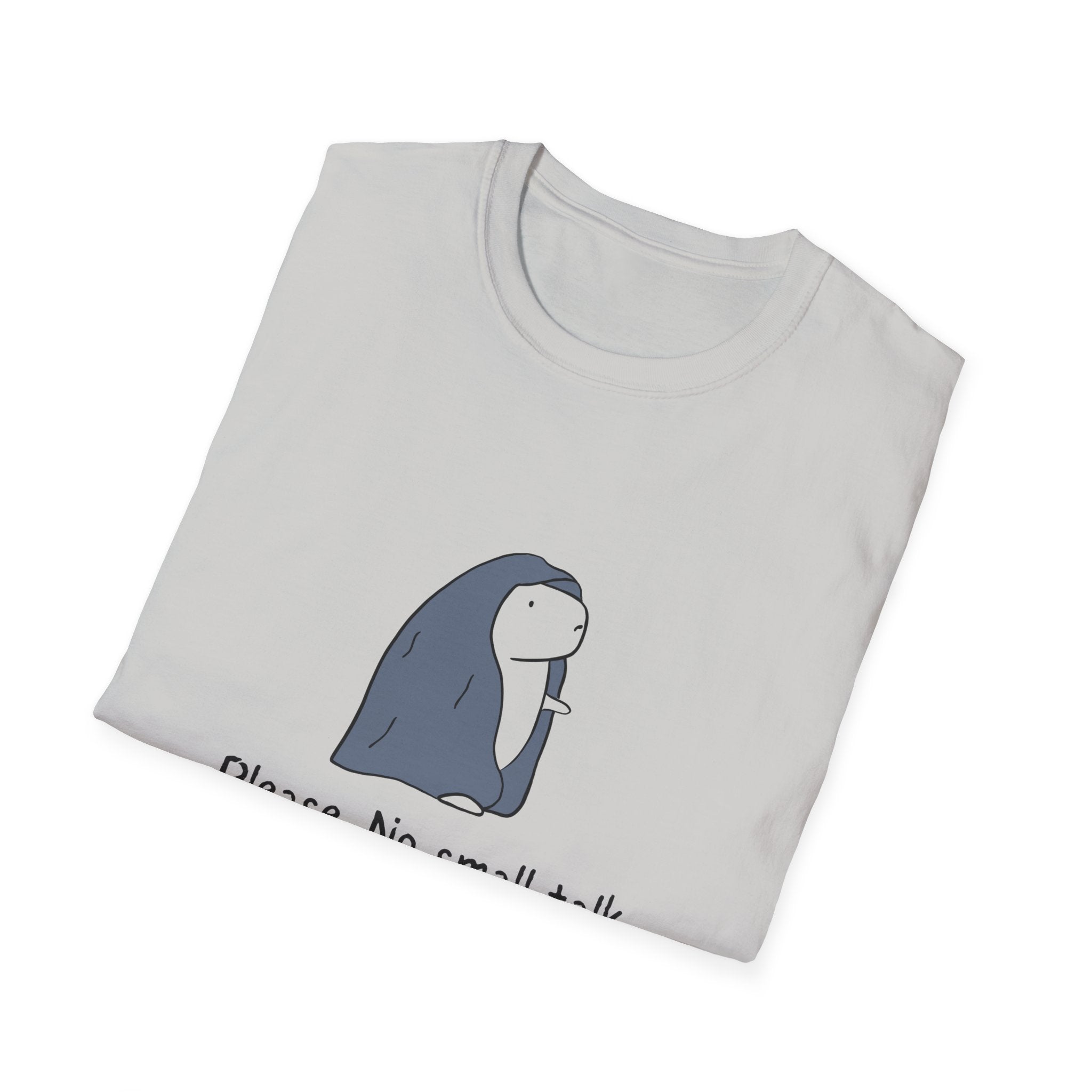 Funny Introvert Tee - "Please. No Small Talk." Capybara Shirt