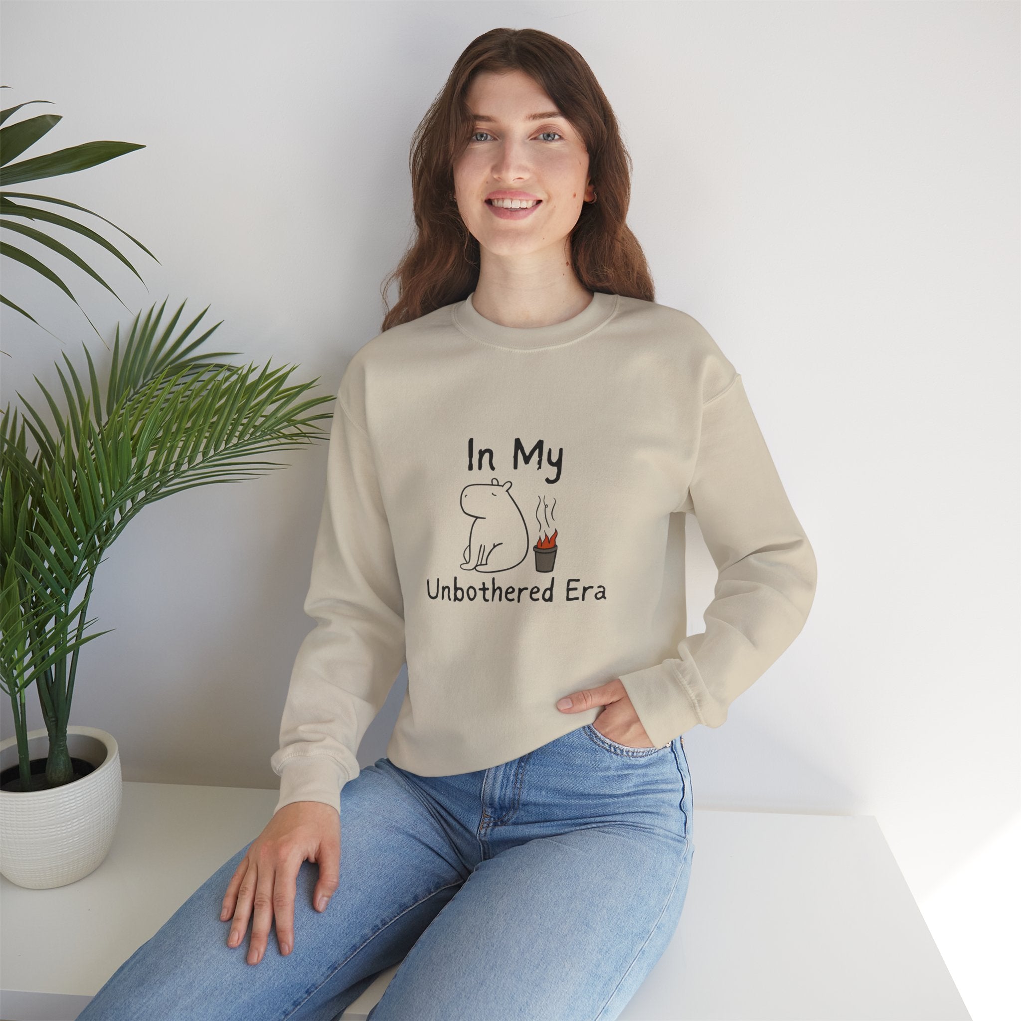 "In My Unbothered Era" Capybara Adult Sweatshirt