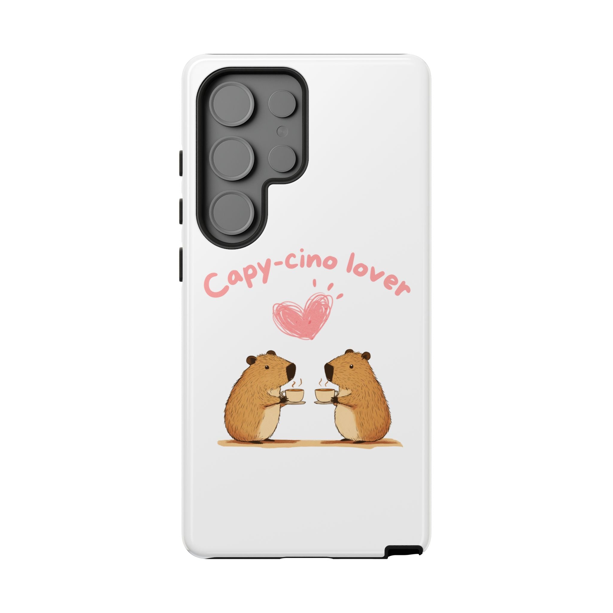 Cute Capybara Phone Case (Capy-cino Lover Series)