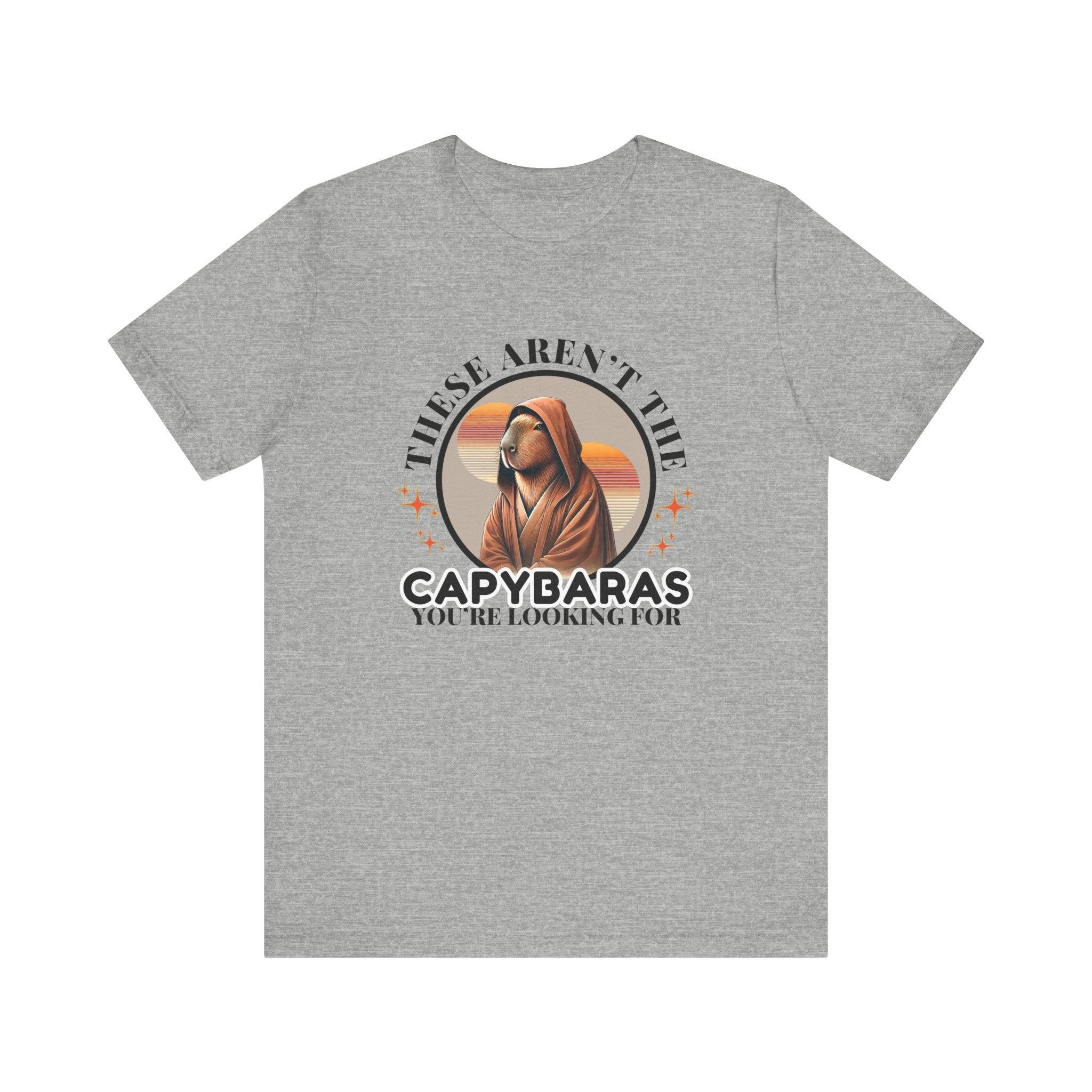 “These Aren’t the Capybaras You’re Looking For” Badge Style  – Funny Star Wars Unisex Jersey Tee