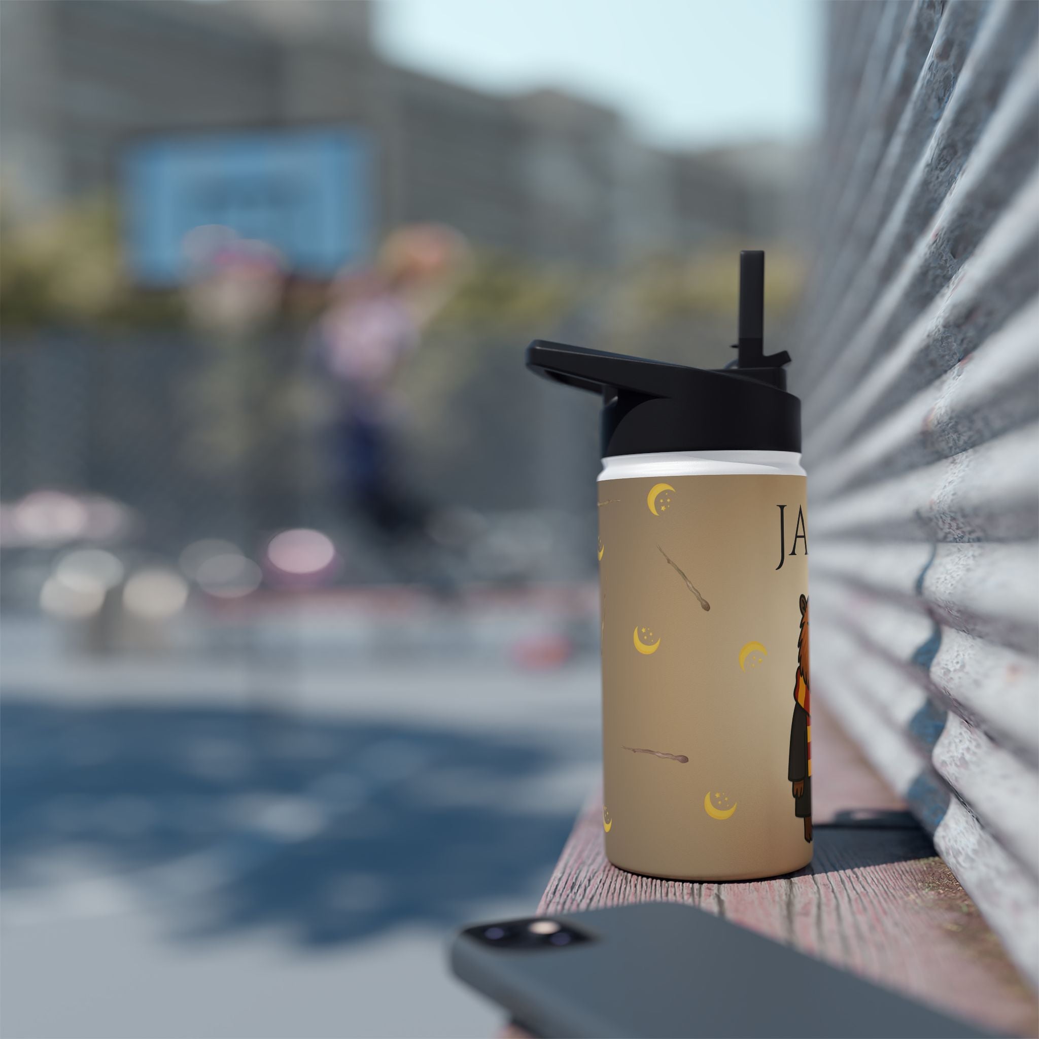 Personalized Hairy Potter Capybara Water Bottle | Harry Potter Style Kids Gift | Funny Capybara Bottle