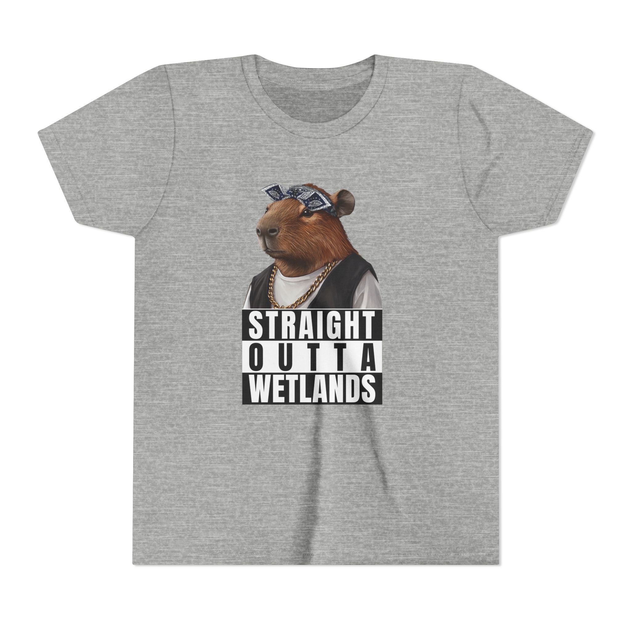 Straight Outta Wetlands II, Capybara Unisex Youth Tee