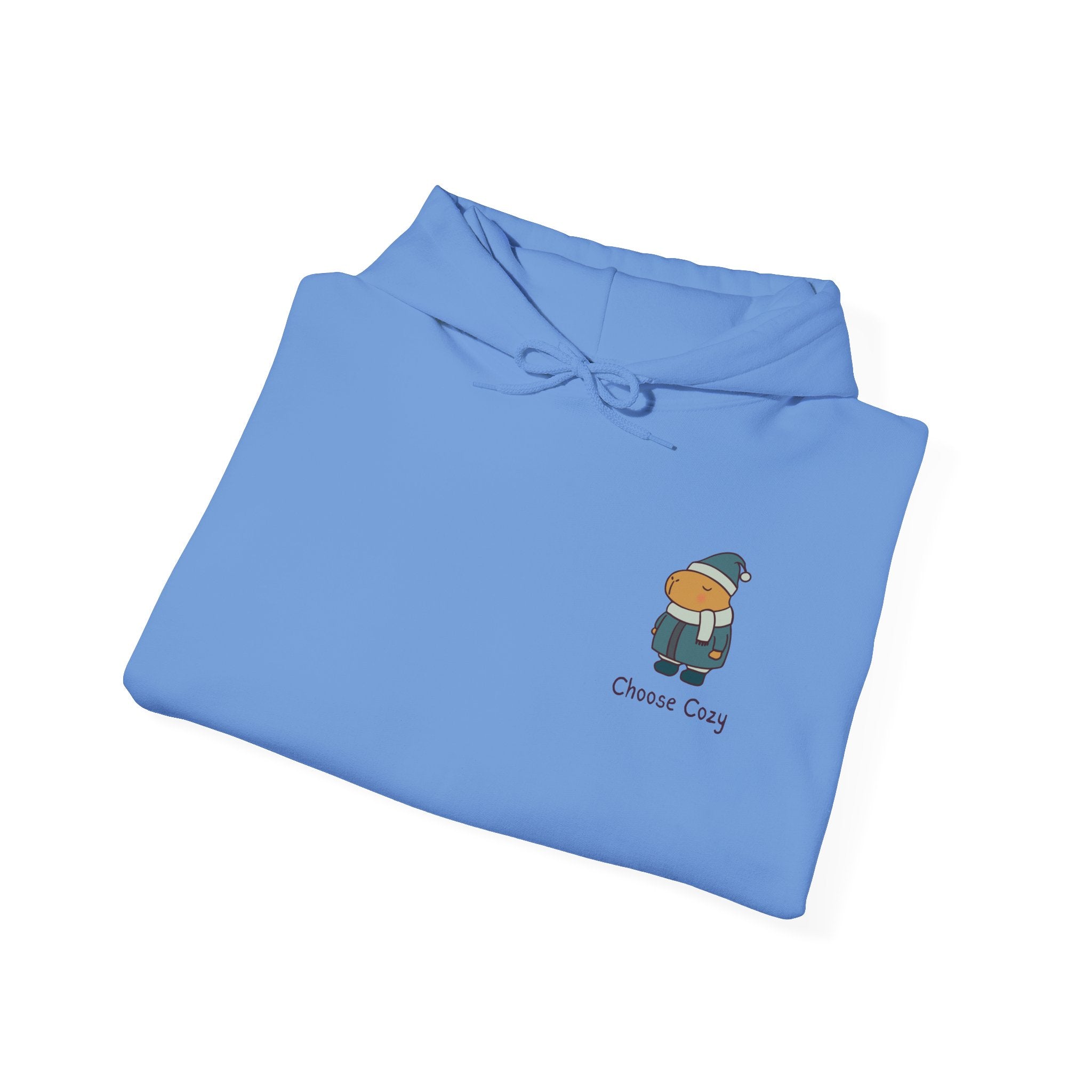 Choose Cozy Adult Capybara Hoodie – Minimal Winter Hoodie