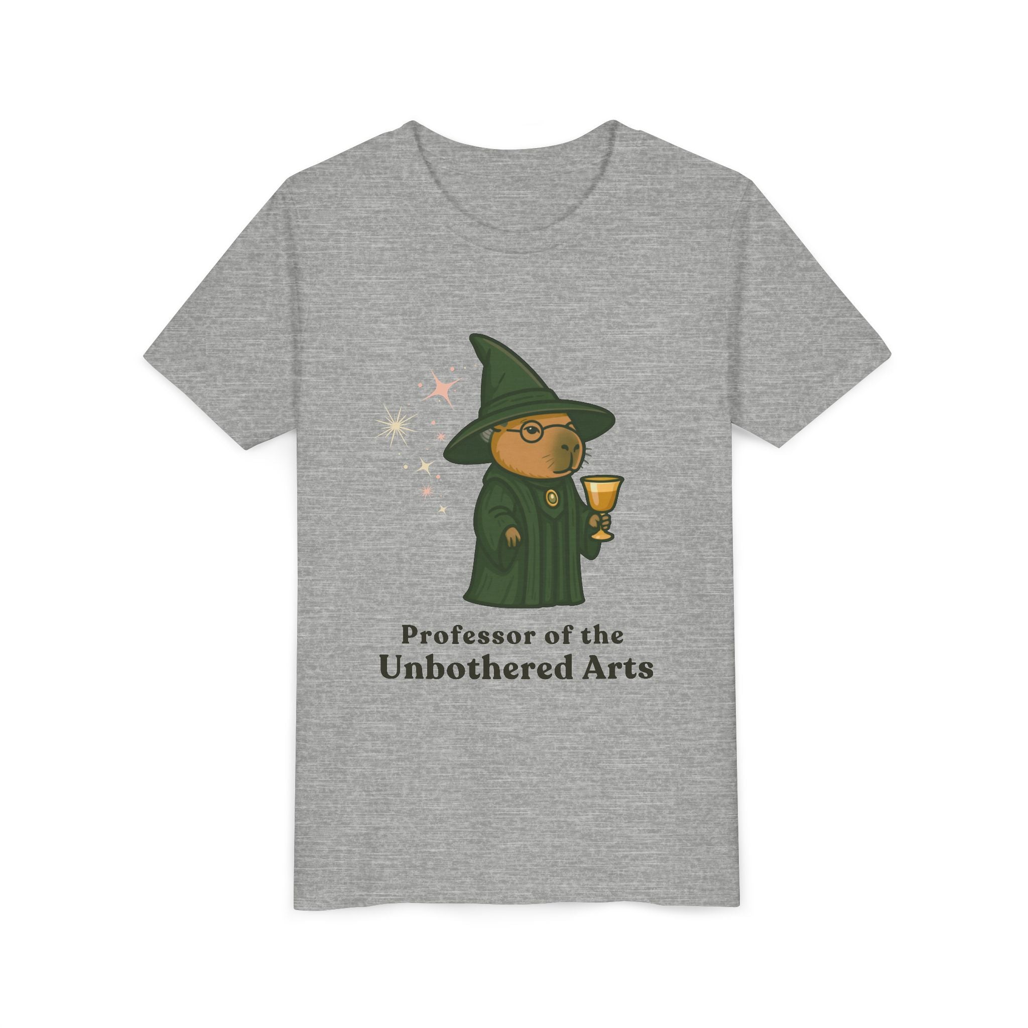 Whimsical Youth Tee - Capybara Professor McGonagall Shirt, Capybara School of Witchcraft & Wizardry, Funny Harry Potter Parody | Magical Fandom Gift | Unisex Tee