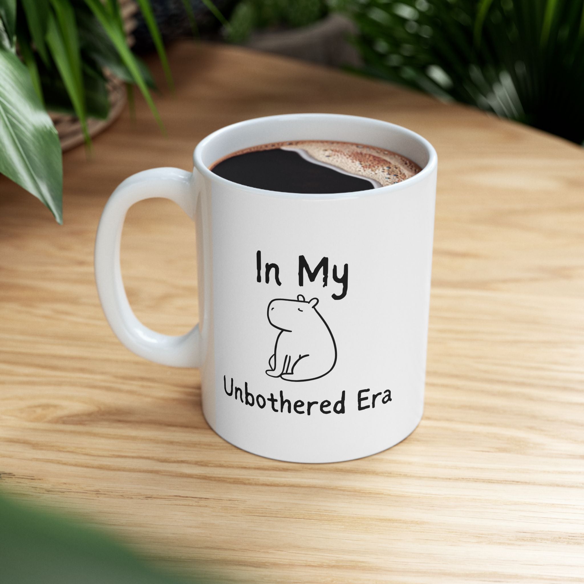 "In My Unbothered Era" Funny Capybara Coffee Mug