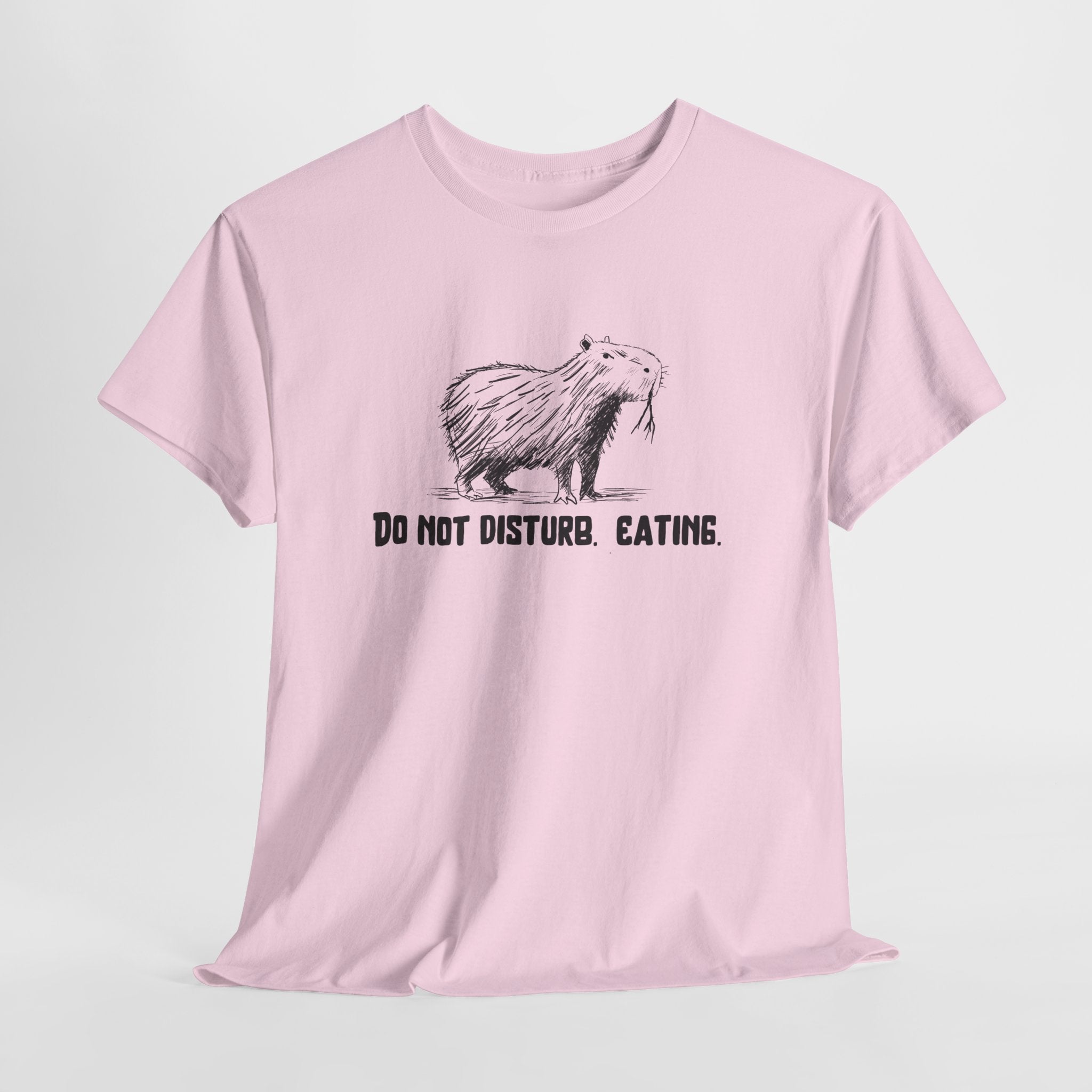 Do Not Disturb. Eating. Capybara Heavy Tee