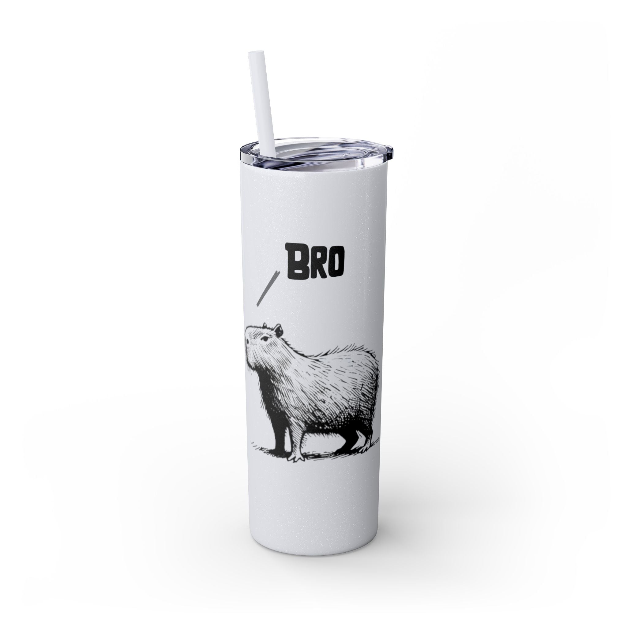 Bro Bro, Best of Friends – Capybara Coffee Skinny Tumbler