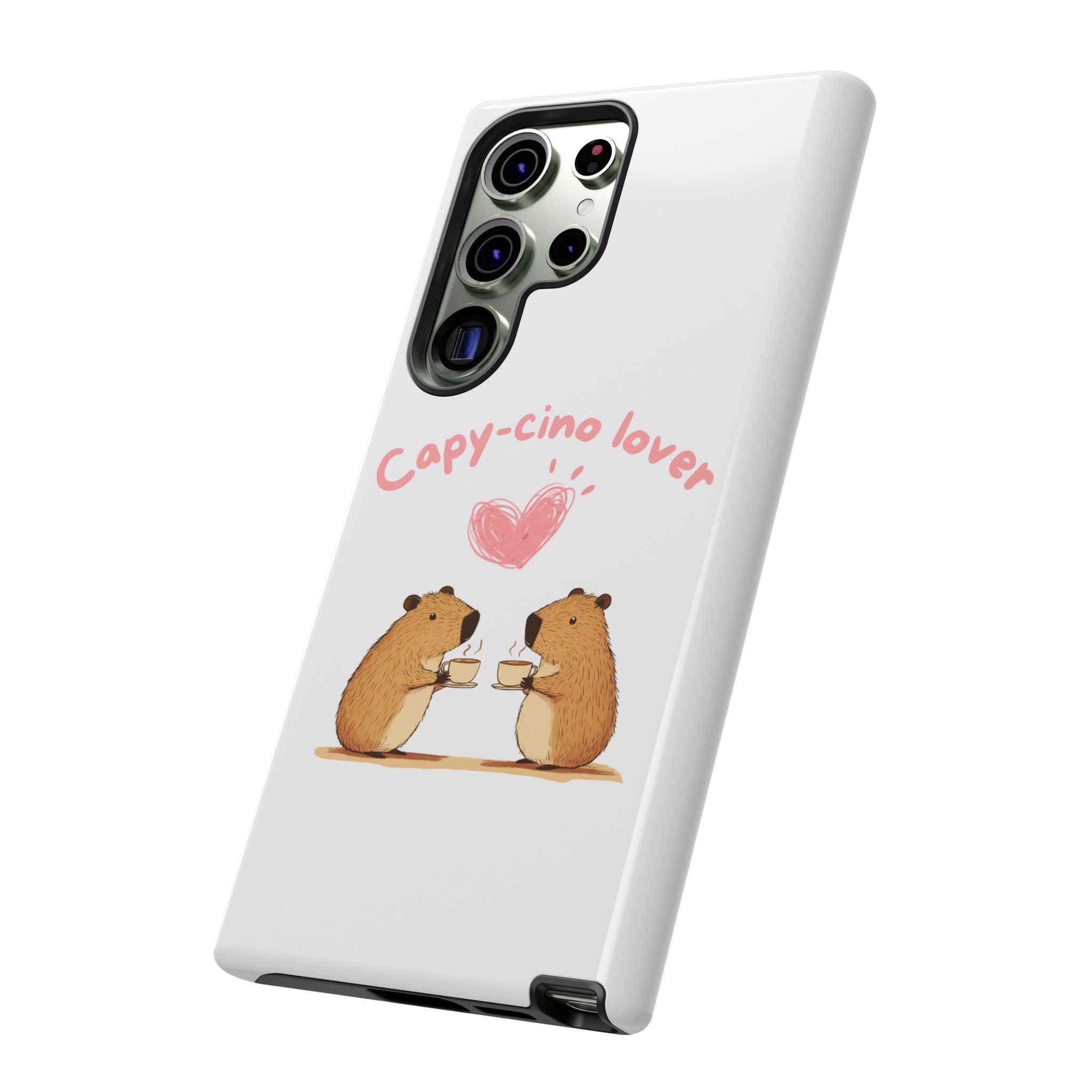 Cute Capybara Phone Case (Capy-cino Lover Series)