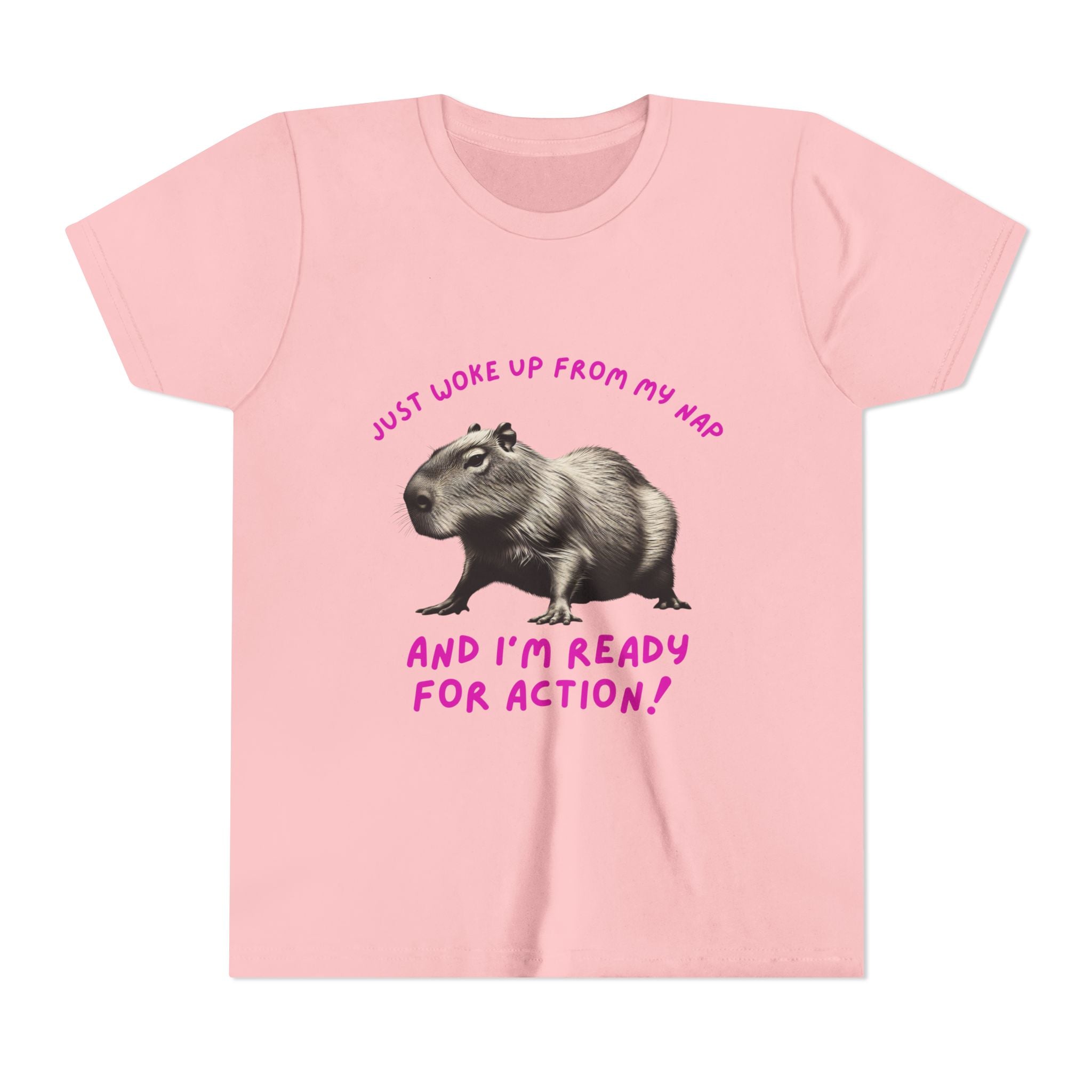 Just Woke Up From My Nap, Ready for Action! - Unisex Youth Tee