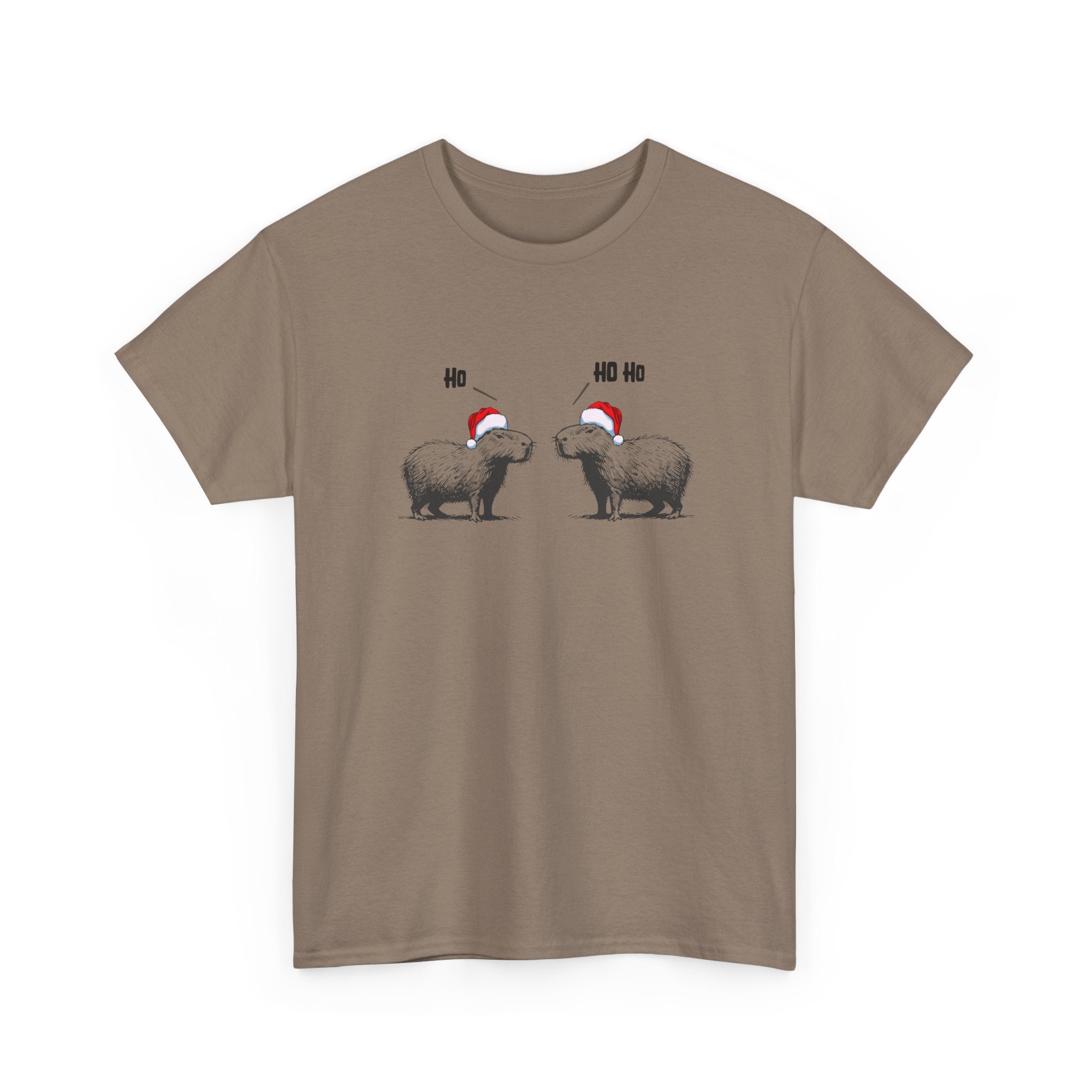 Ho Ho Ho Capybara Adult T-Shirt – The Unbothered Holiday Classic