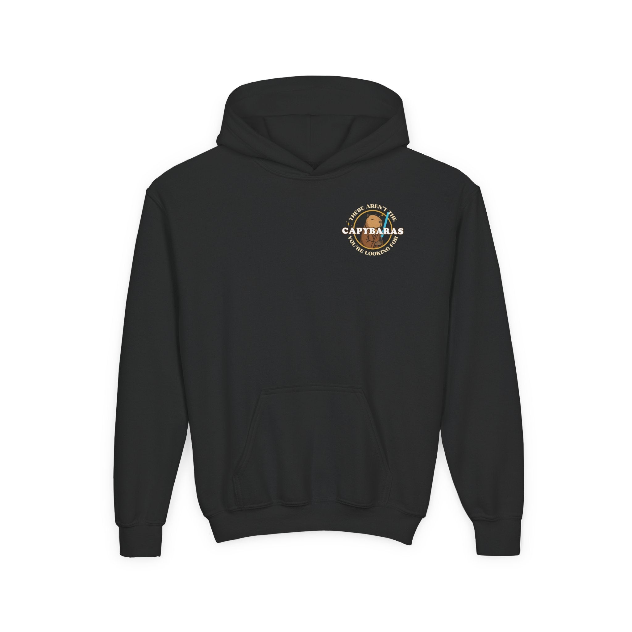 Jedi Parody Hoodie – These Aren’t the Capybaras You’re Looking For – Nerd Gift for Girls Boys – Chill Sci-Fi Hoodie