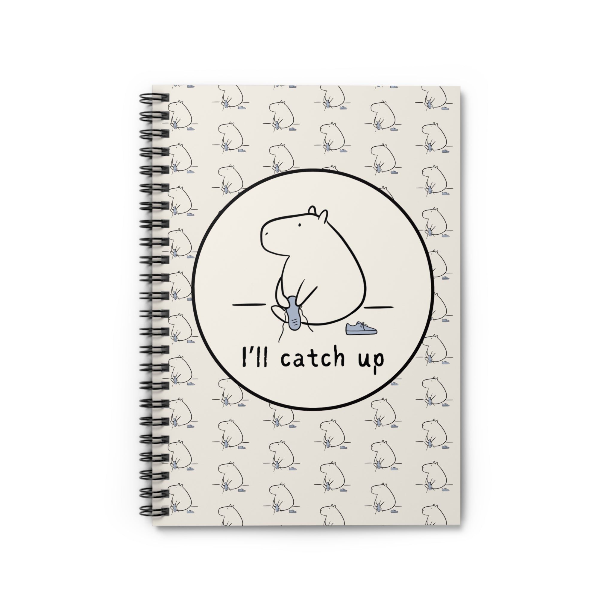 Funny Capybara Notebook – “I’ll Catch Up” Journal