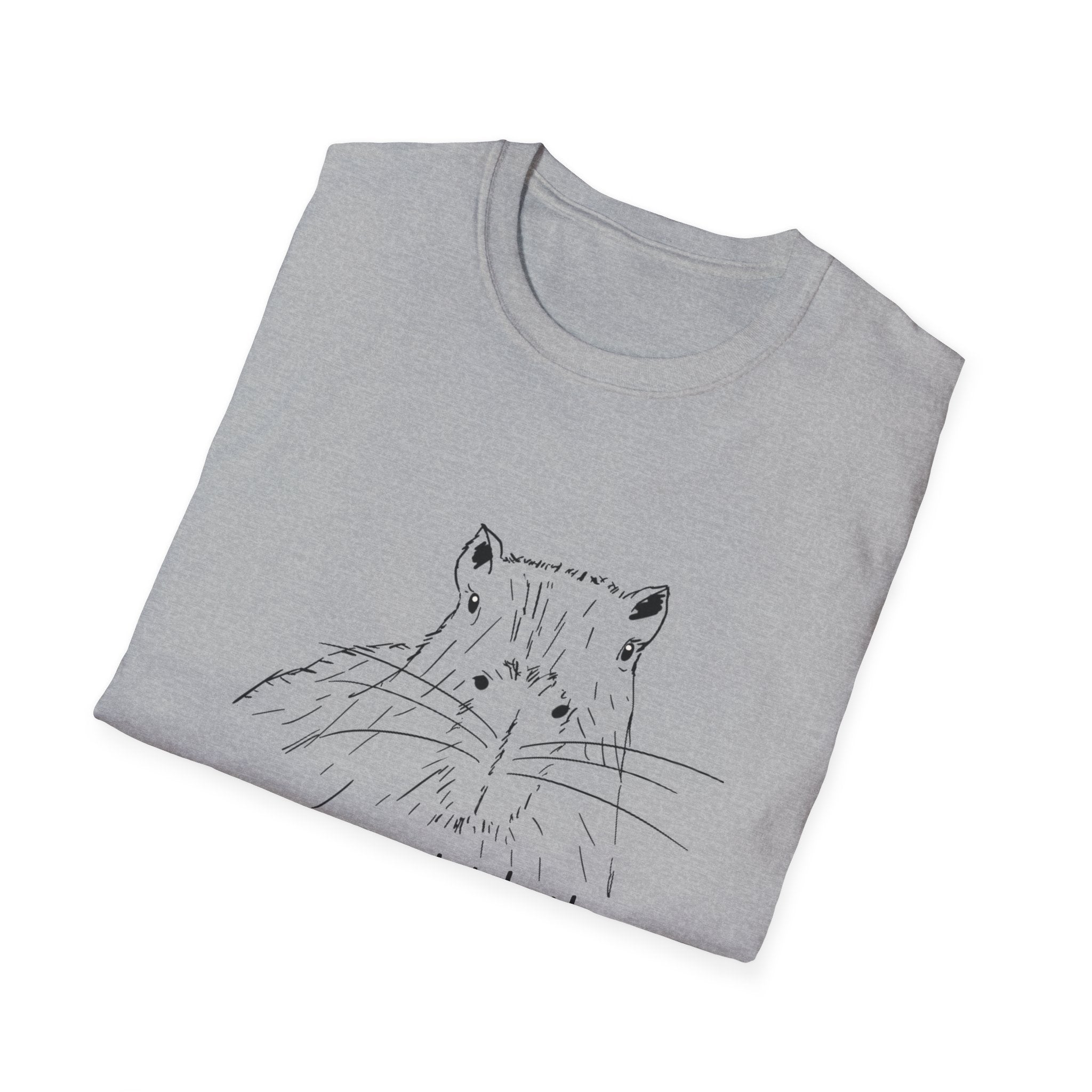 "You gonna finish that?" Capybara Leftover Lover Softstyle Adult Tee
